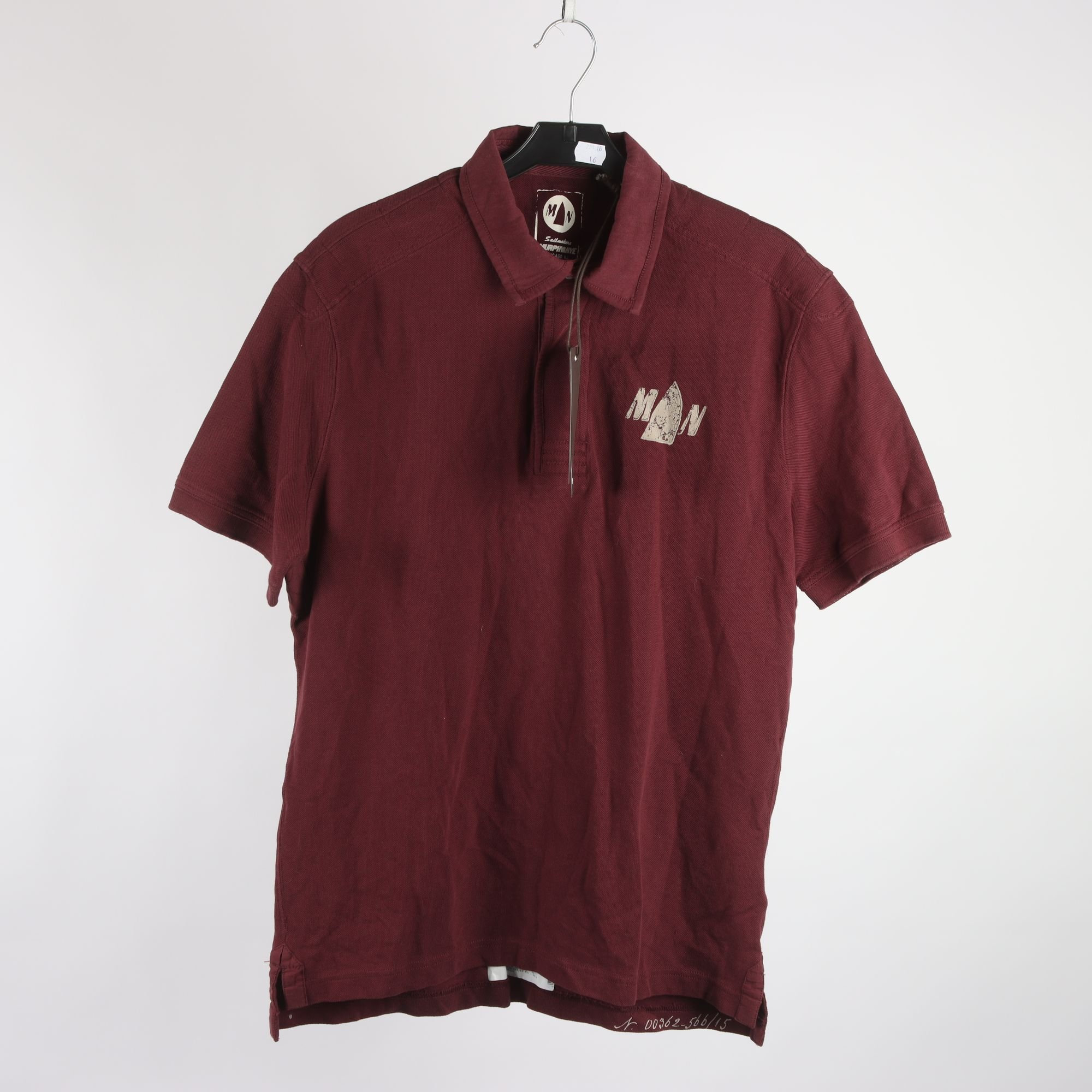 Pikètröja, Murphy & Nye, vinröd, stl. L