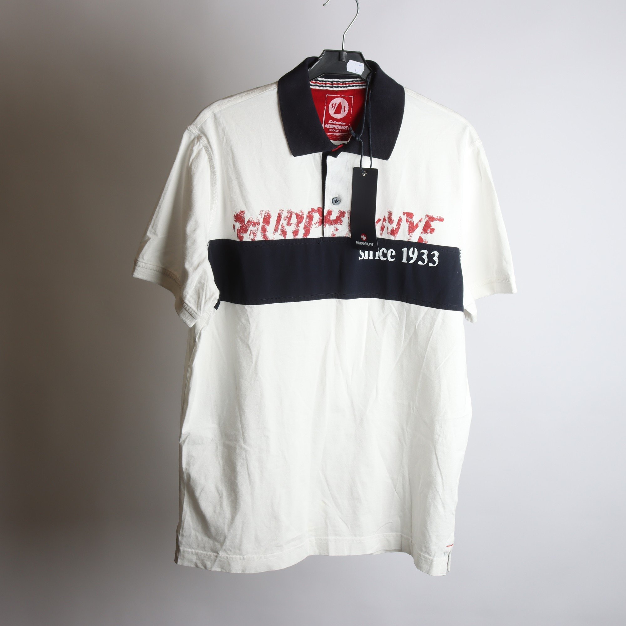 Tröja, Murphy & Nye, vit, blå, stl. L