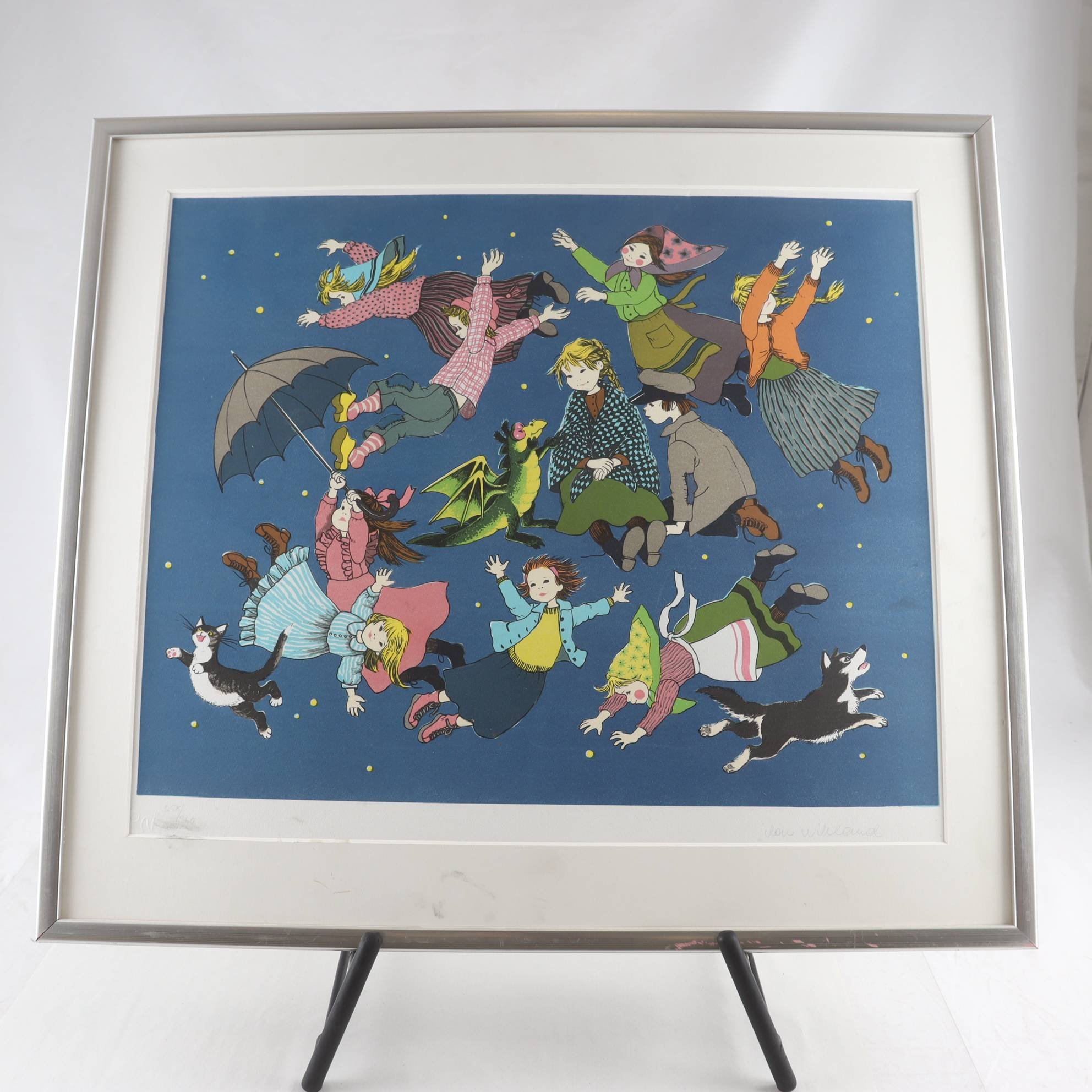 Färglitografi, Ilon Wikland, blyertssignerad, 258/360. Endast avhämtning