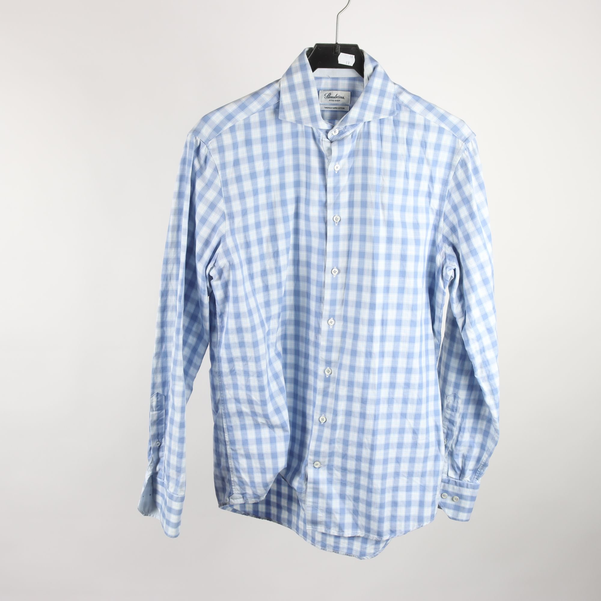 Skjorta, Stenströms, blå, vit, rutig, stl. M
