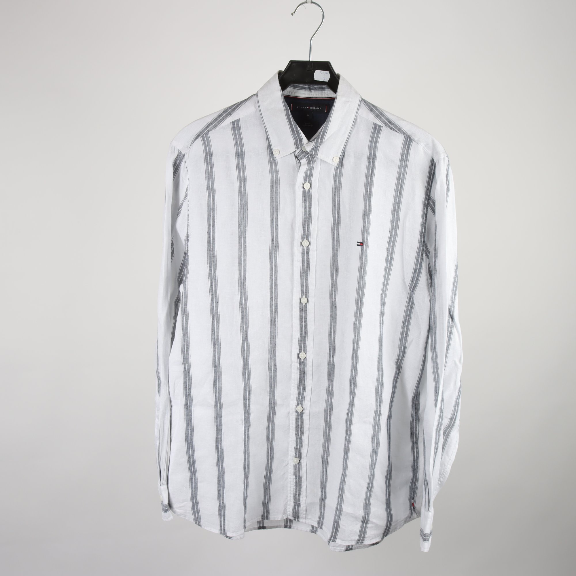 Skjorta, Gant, vit, randig, 100% linne, stl. M