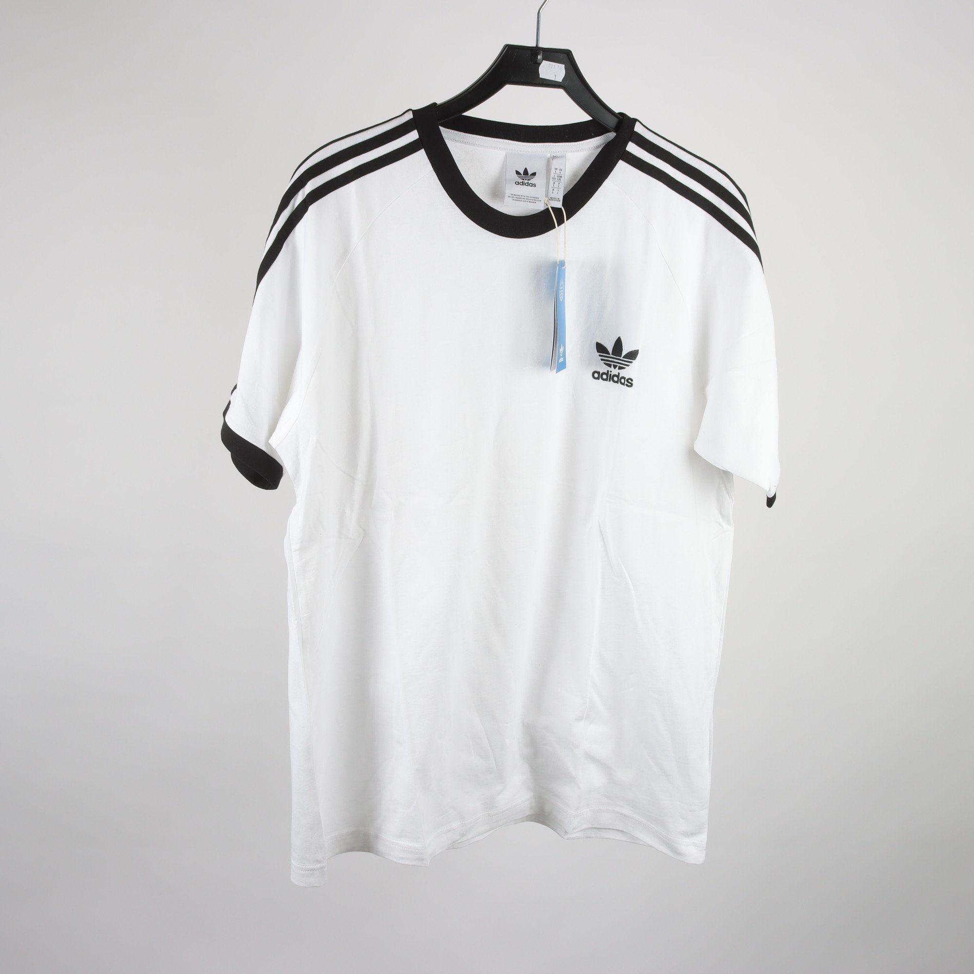 T-shirt 2-pack. Adidas, svart, vit, stl. L