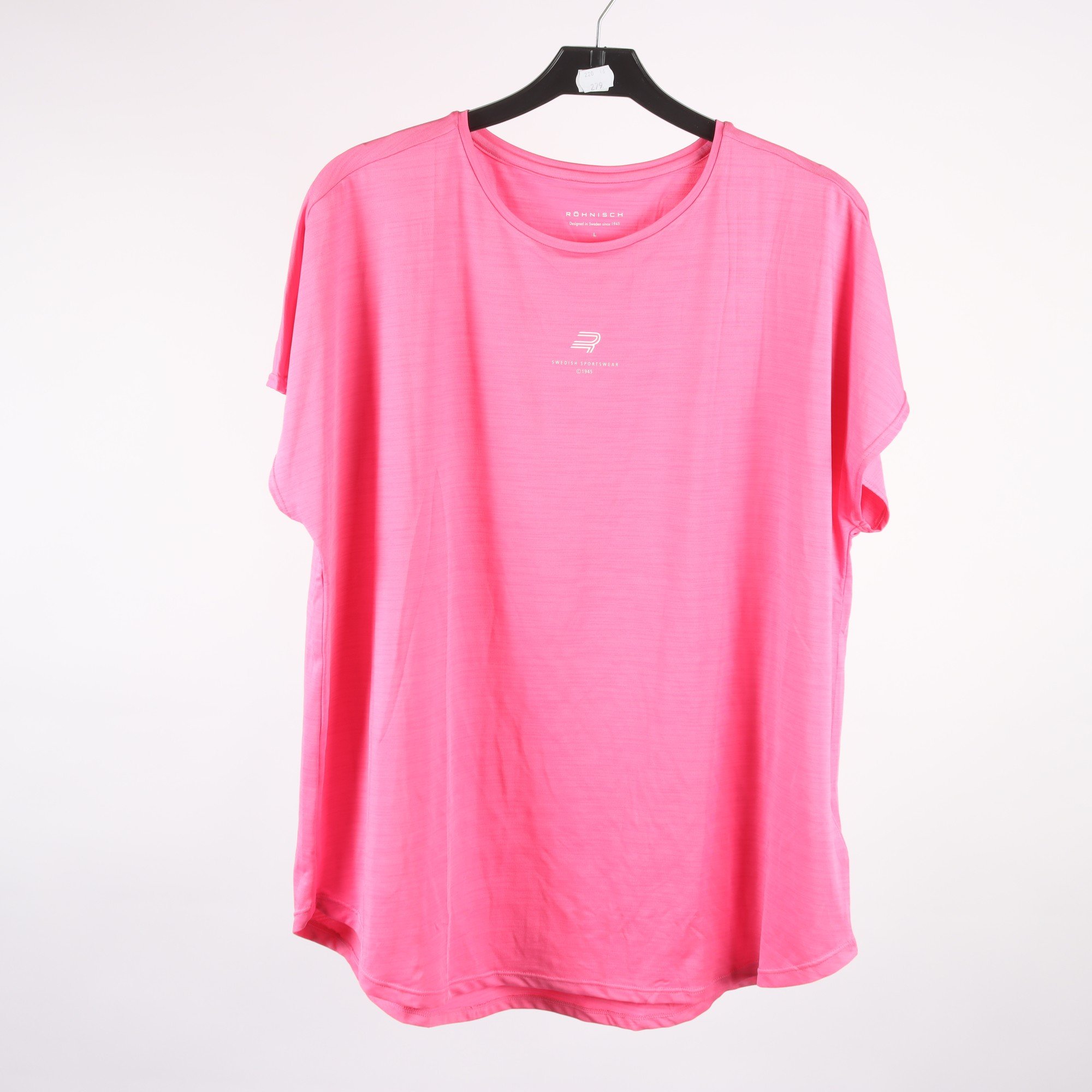 Träningströjor, 2-pack, Röhnisch, rosa, grå, stl. L.