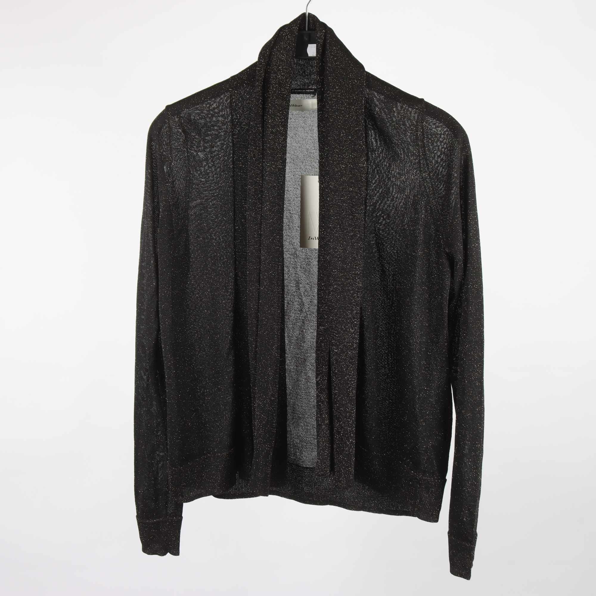 Kofta, InWear, svart, glittrig, stl. XL.