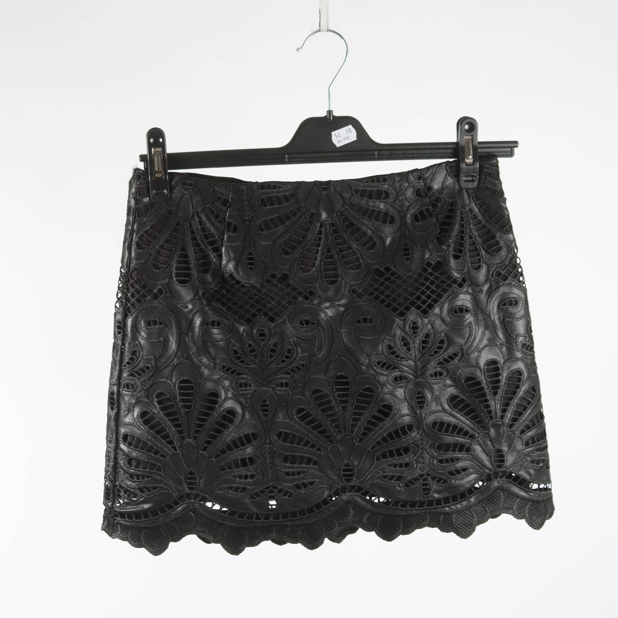 Kjol i skinnimitation, H&M, stl. 36