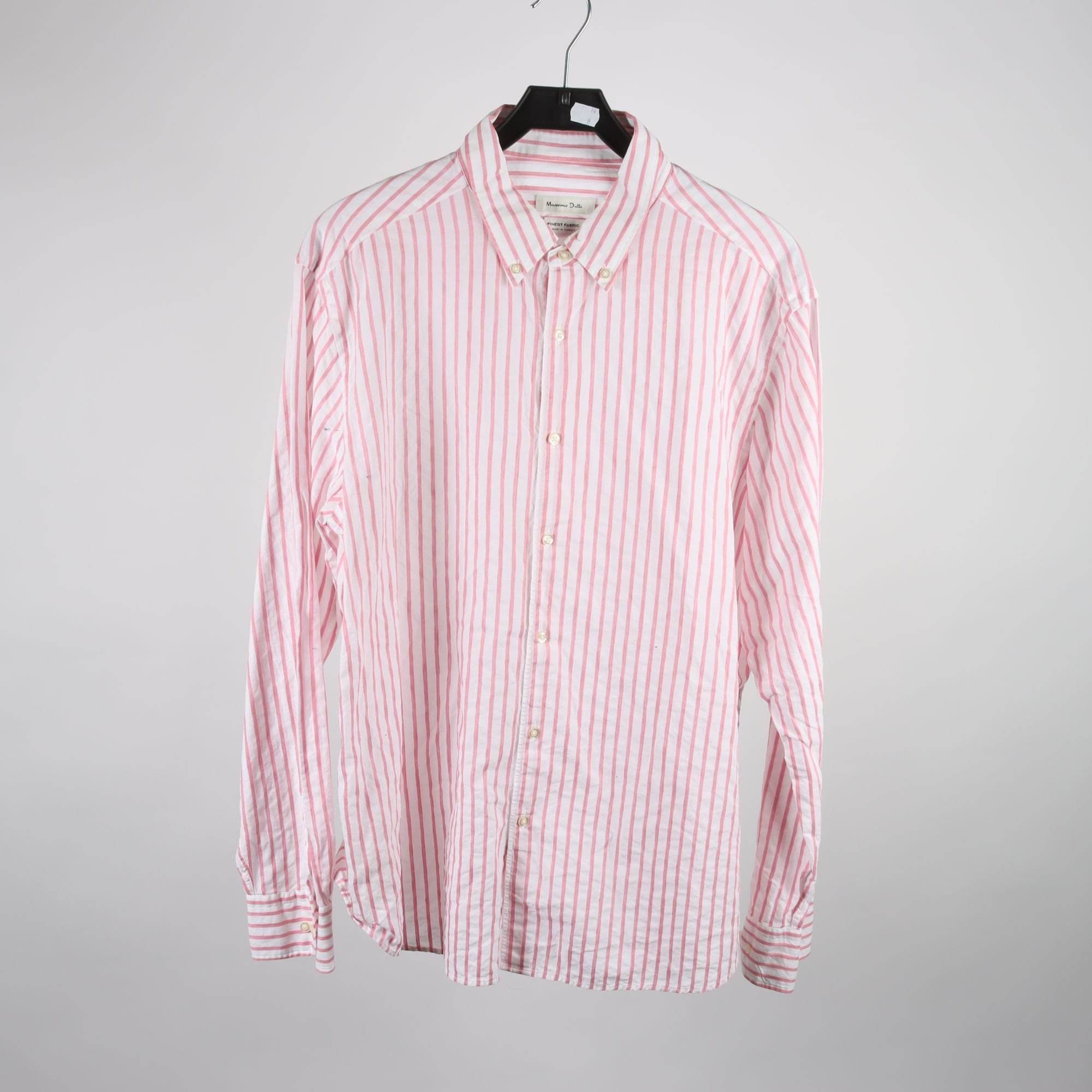 Skjorta, Massimo Dutti, vit, rosa, randig, stl. XXL