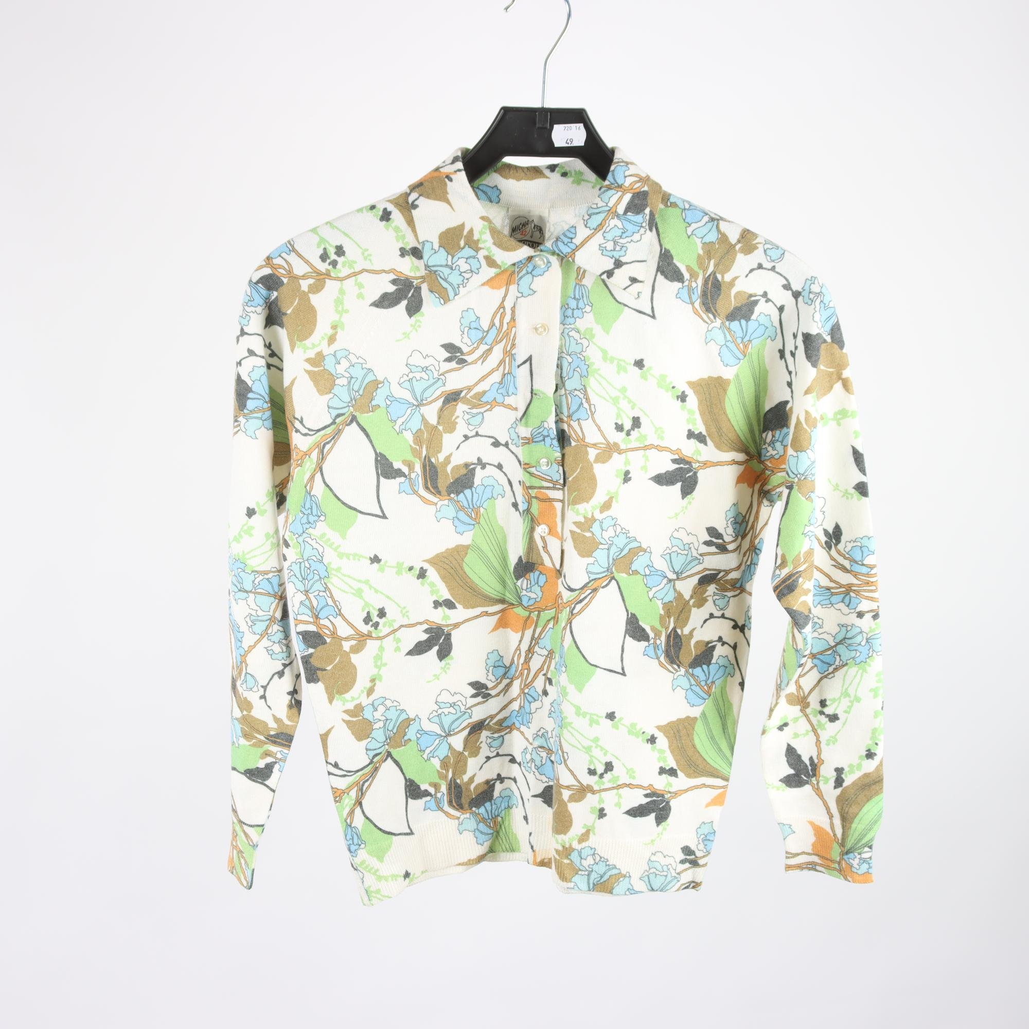 Tröja, vintage, Micha, mönstrad, stl. 42