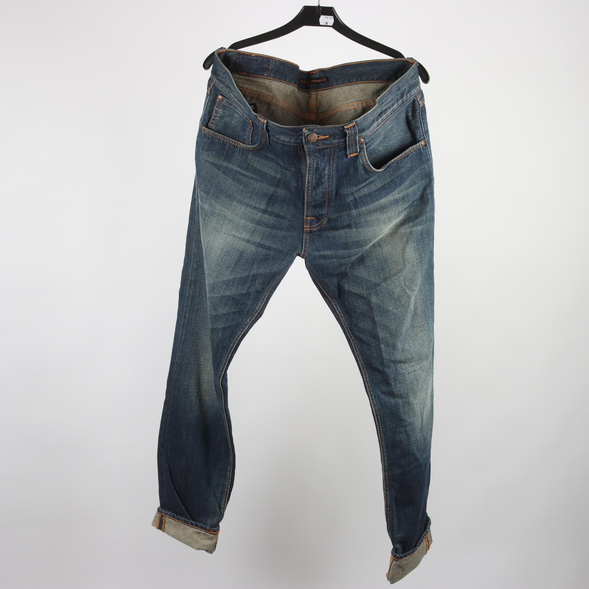 Jeans, Nudie, blå, stl. W33 L34