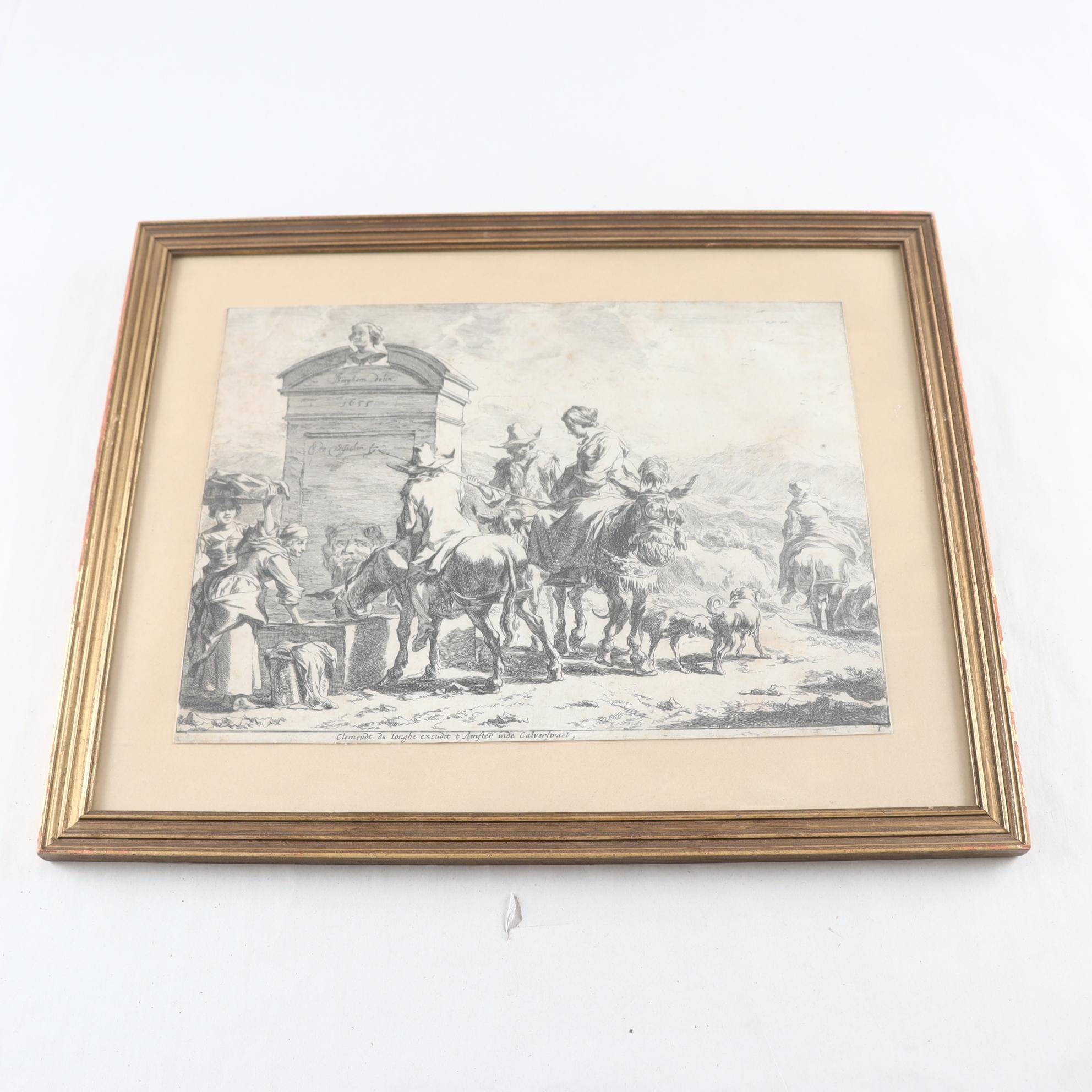 Tryck, Nicolaes Berchem, Cornelis Visscher, Samfraktas ej