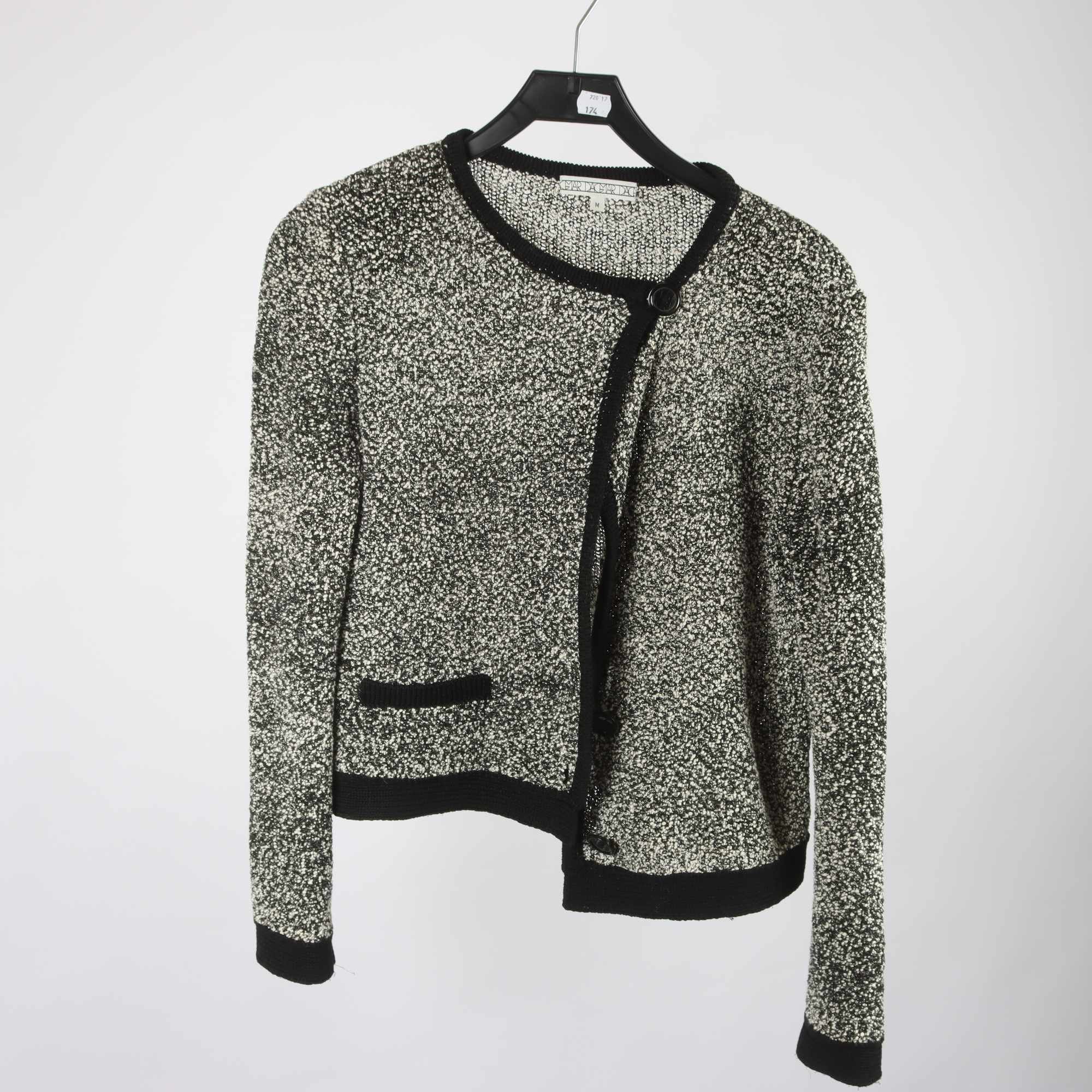 Kofta, Dagmar, svart, vit, stl. M