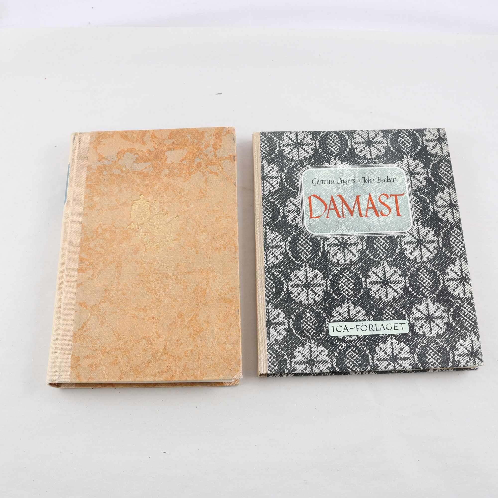 Damast + Siden och brokader, 2 volymer om vävning