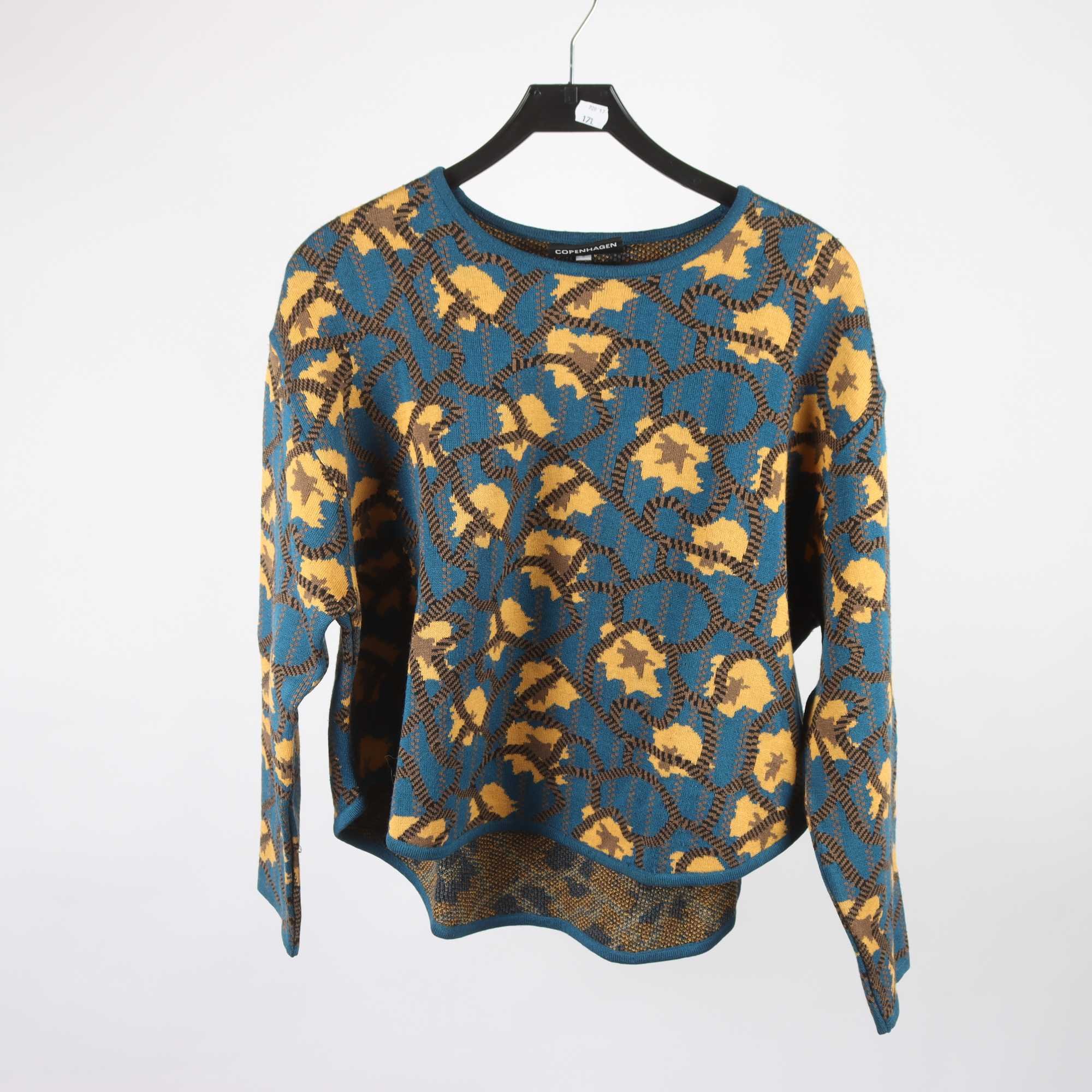 Tröja, Bitte Kai Rand, blå, gul, mönstrad, stl. L