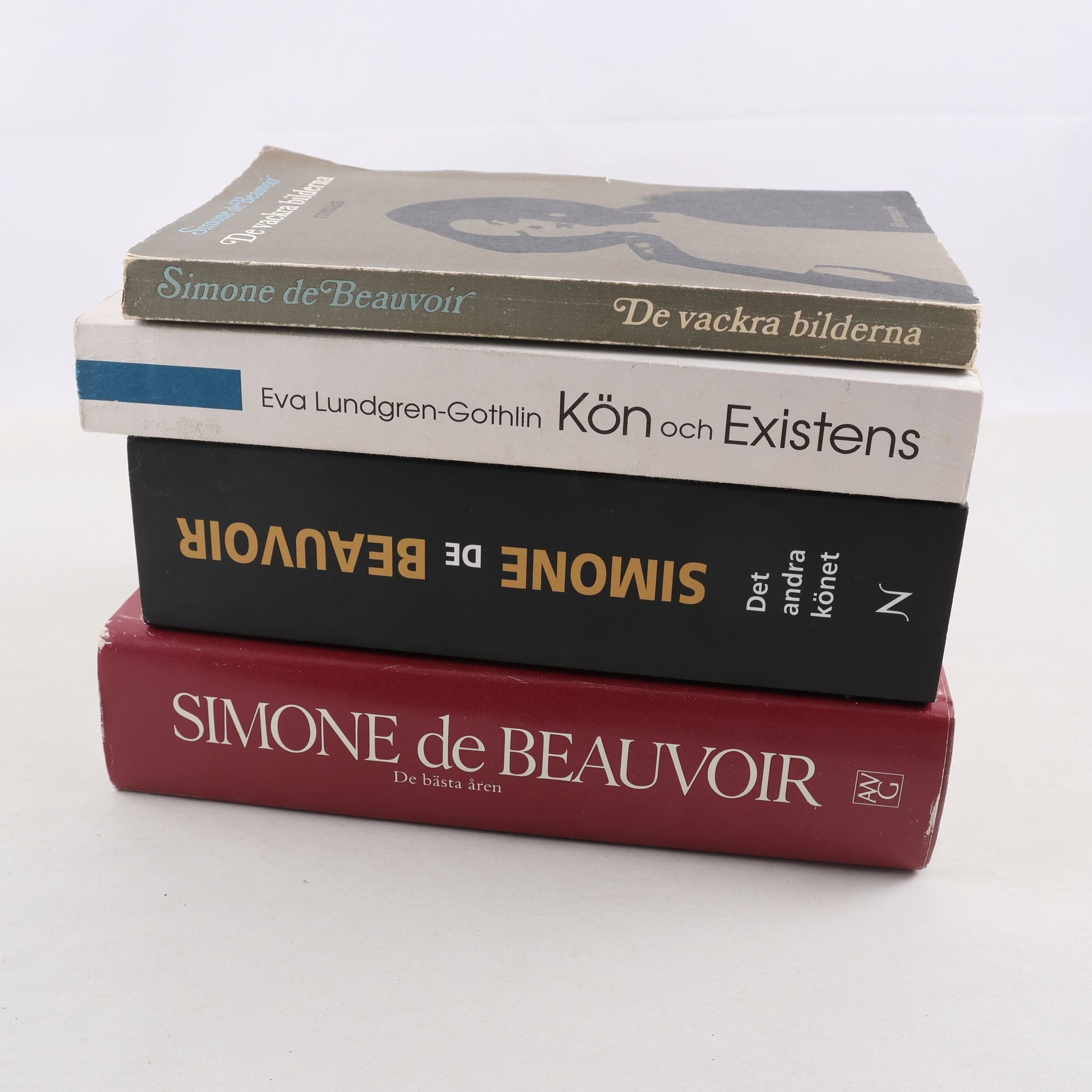 Simone de Beauvoir, bokpaket med 4 volymer
