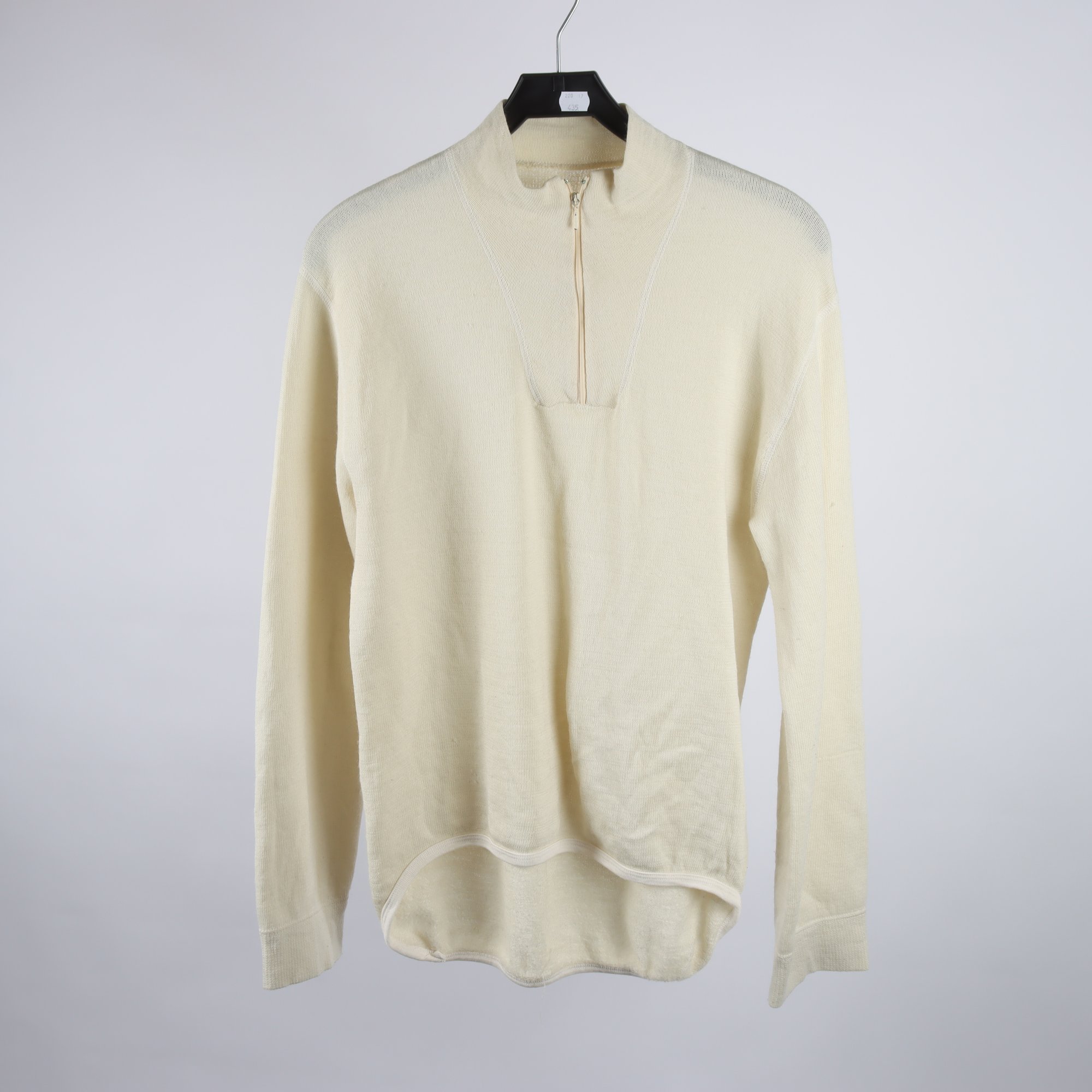 Tröja, Ullfrotté, beige, ullmix, stl. 54/56.