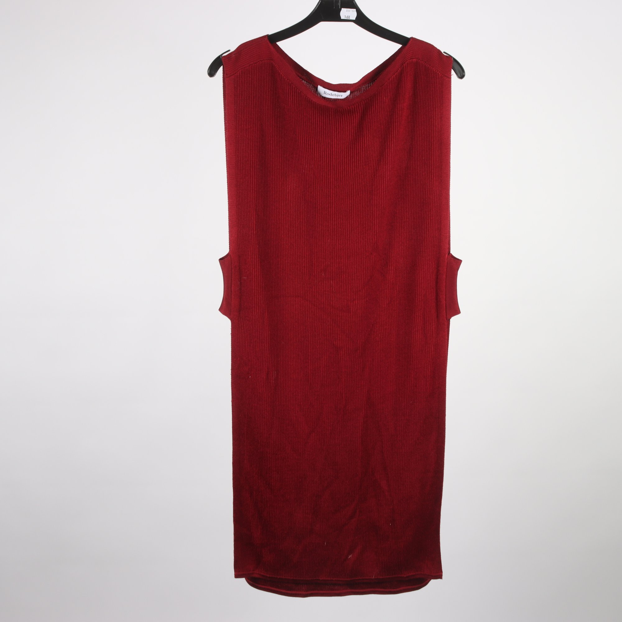 Väst, lång, Rodebjer, vinröd, stl. S