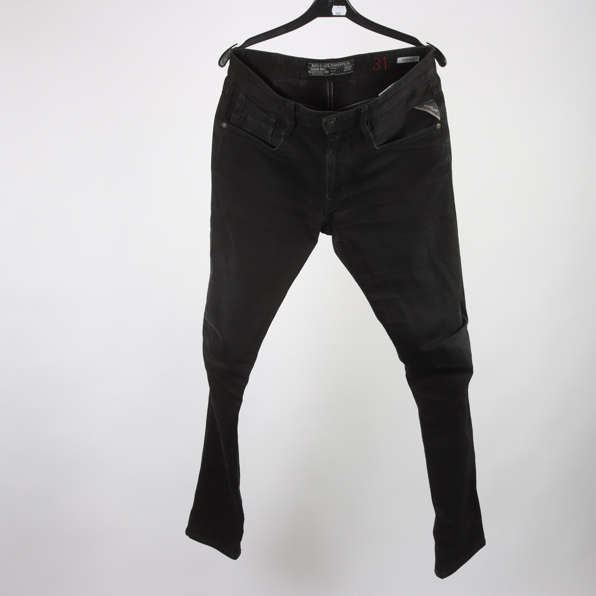 Jeans, Replay, svart, stl. W31 L34