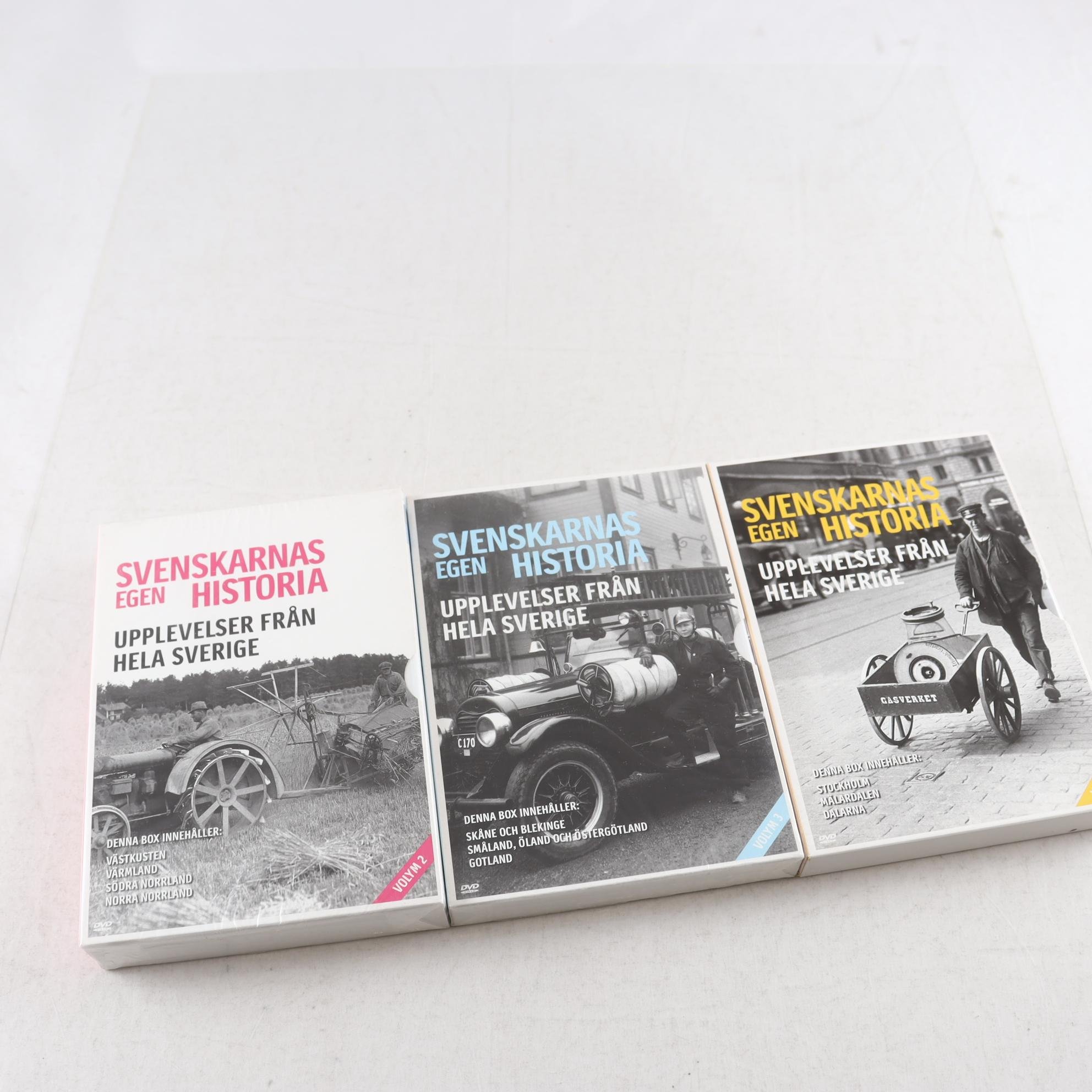 DVD Svenskarnas egen historia, Volym 1-3