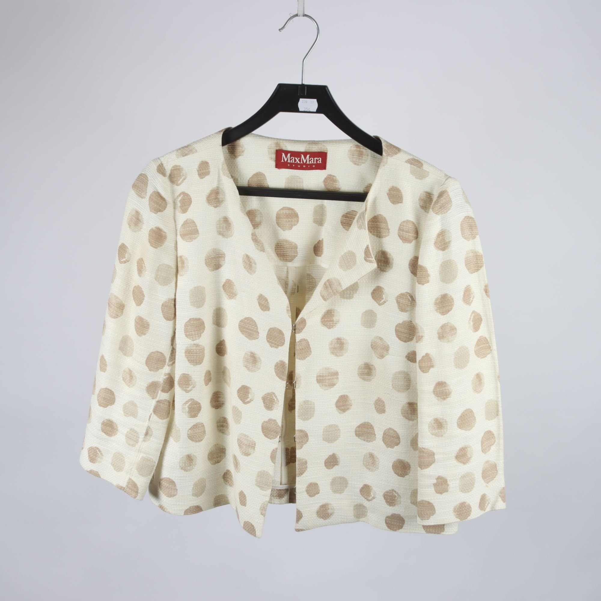 Jacka, Max Mara Studio, beige, prickig, stl. 42.
