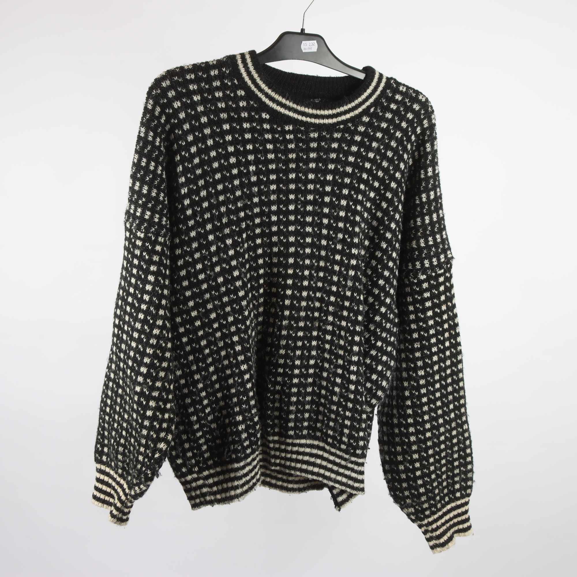 Stickad fiskartröja, Skjaeveland, 100% ull, stl. 50