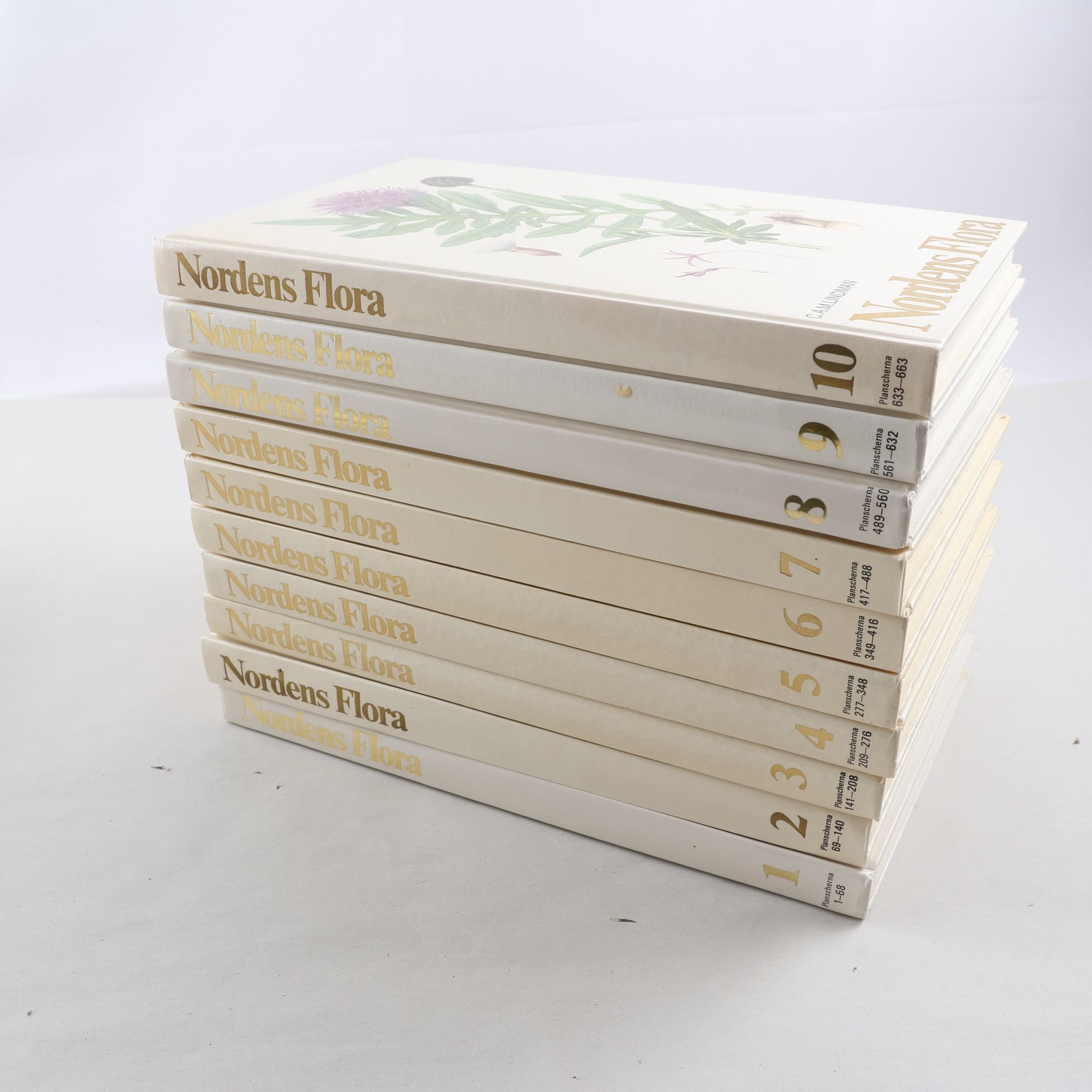 C.A.M. Lindman, Nordens flora, Vol. 1-10. Samfraktas ej.