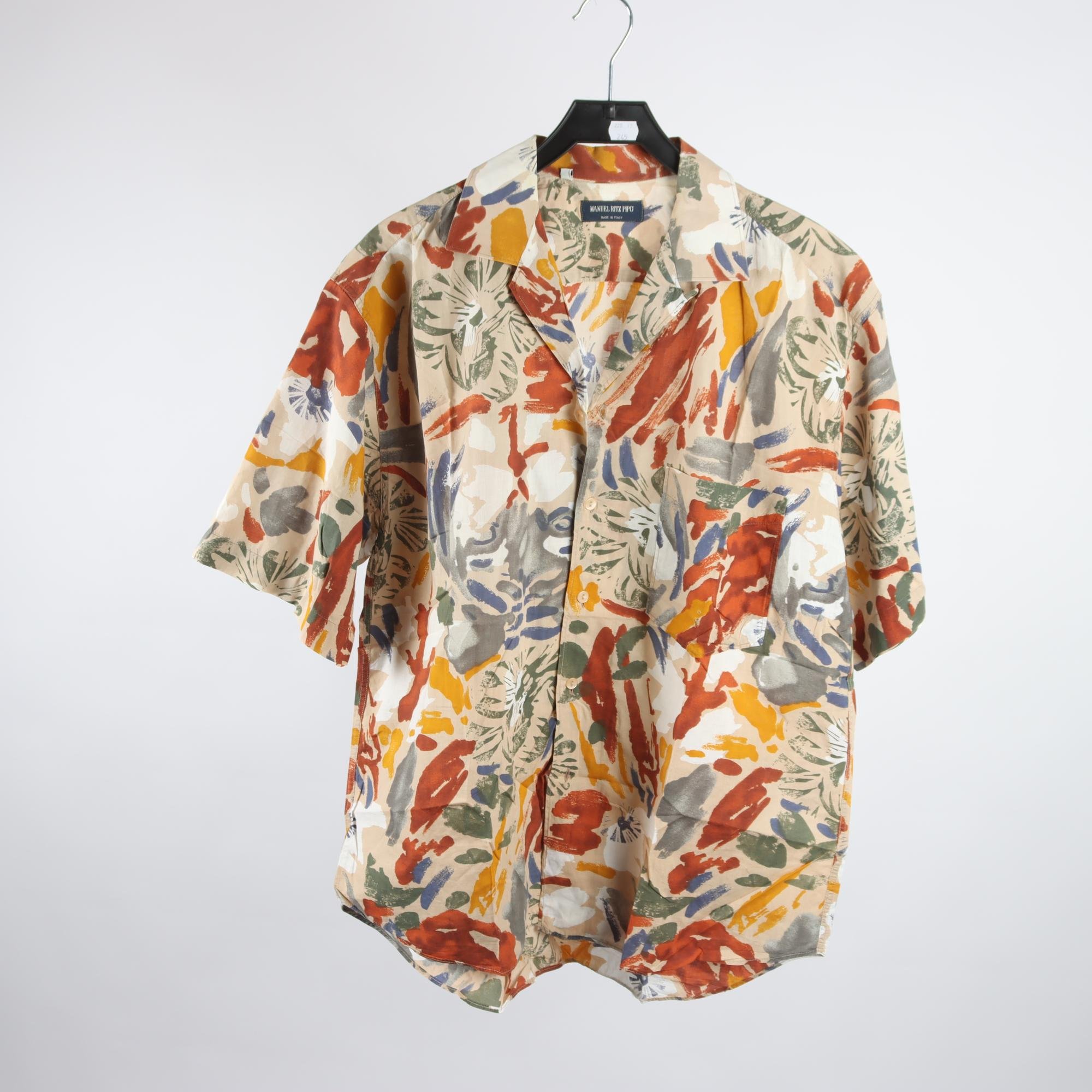 Skjorta, Manuel Ritz Pipo, mönstrad beige, stl. 41.