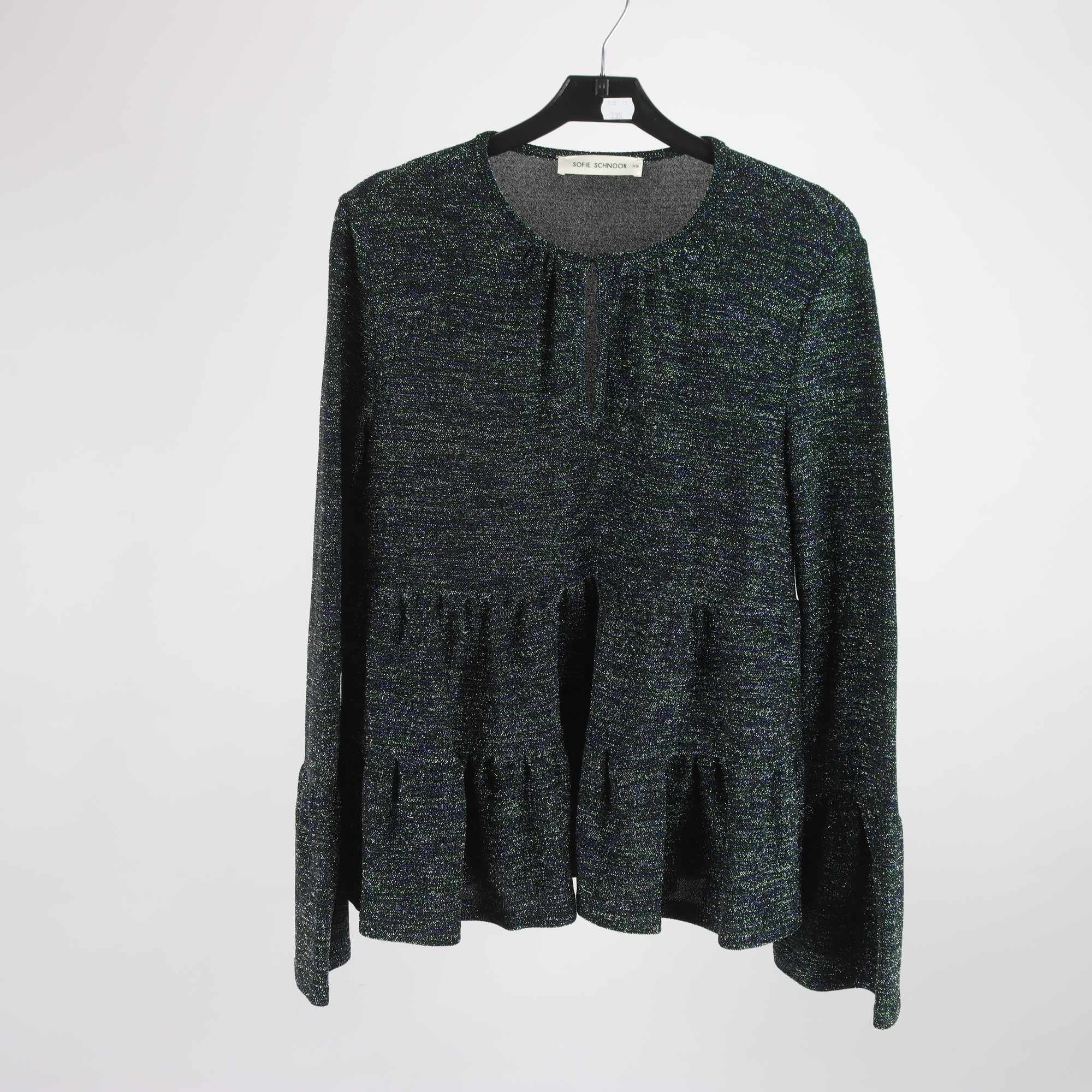 Tröja, Sofie Schnoor, grön, blå, glittrig, stl. XS.