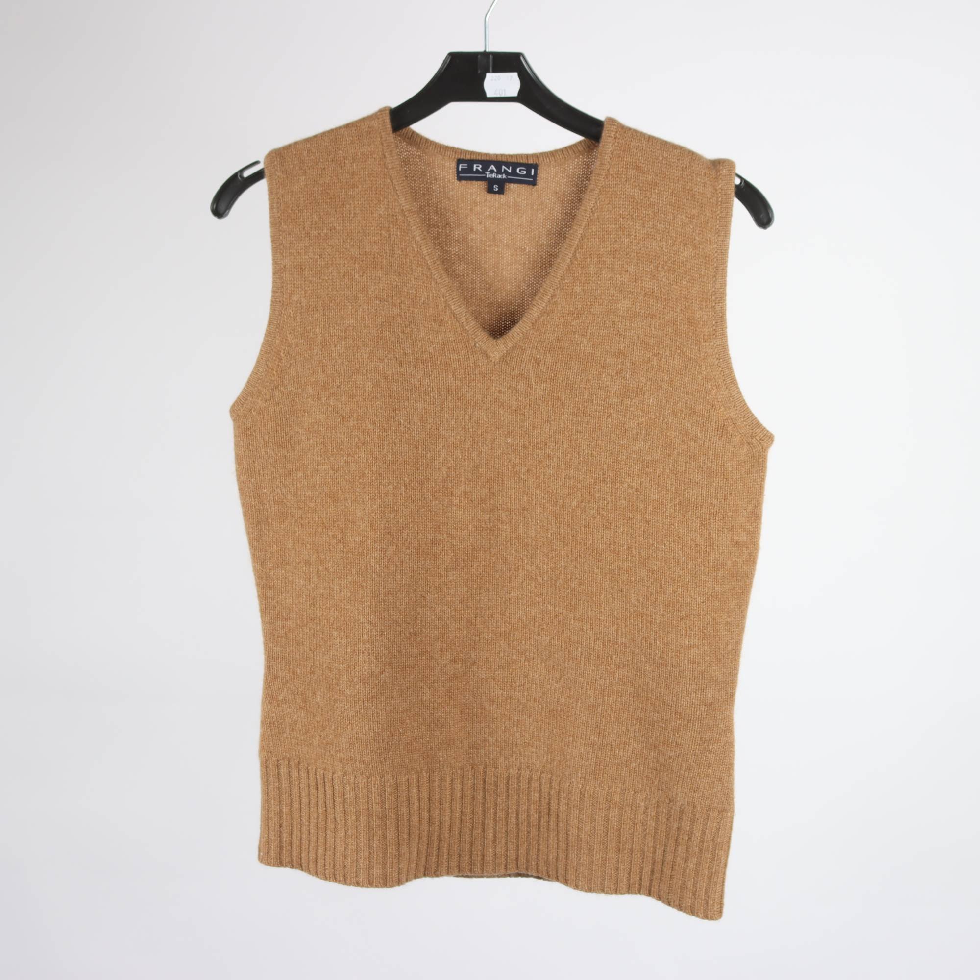 Väst, Frangi, brun, 100% cashmer, stl. S.