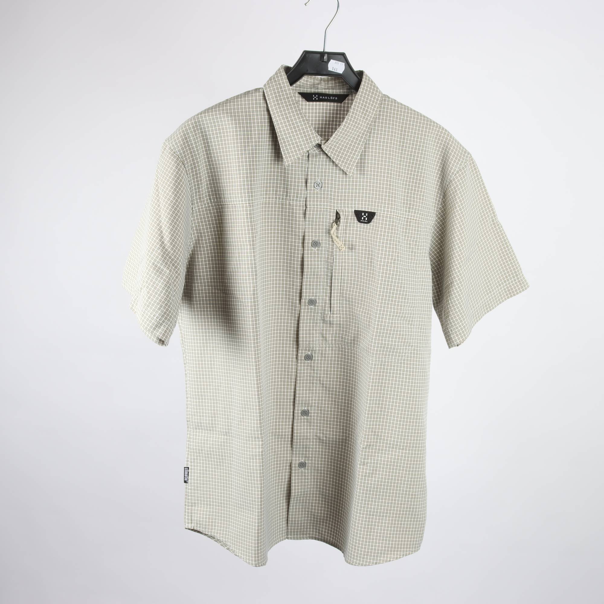 Skjorta, Haglöfs, grön, rutig, stl. XL