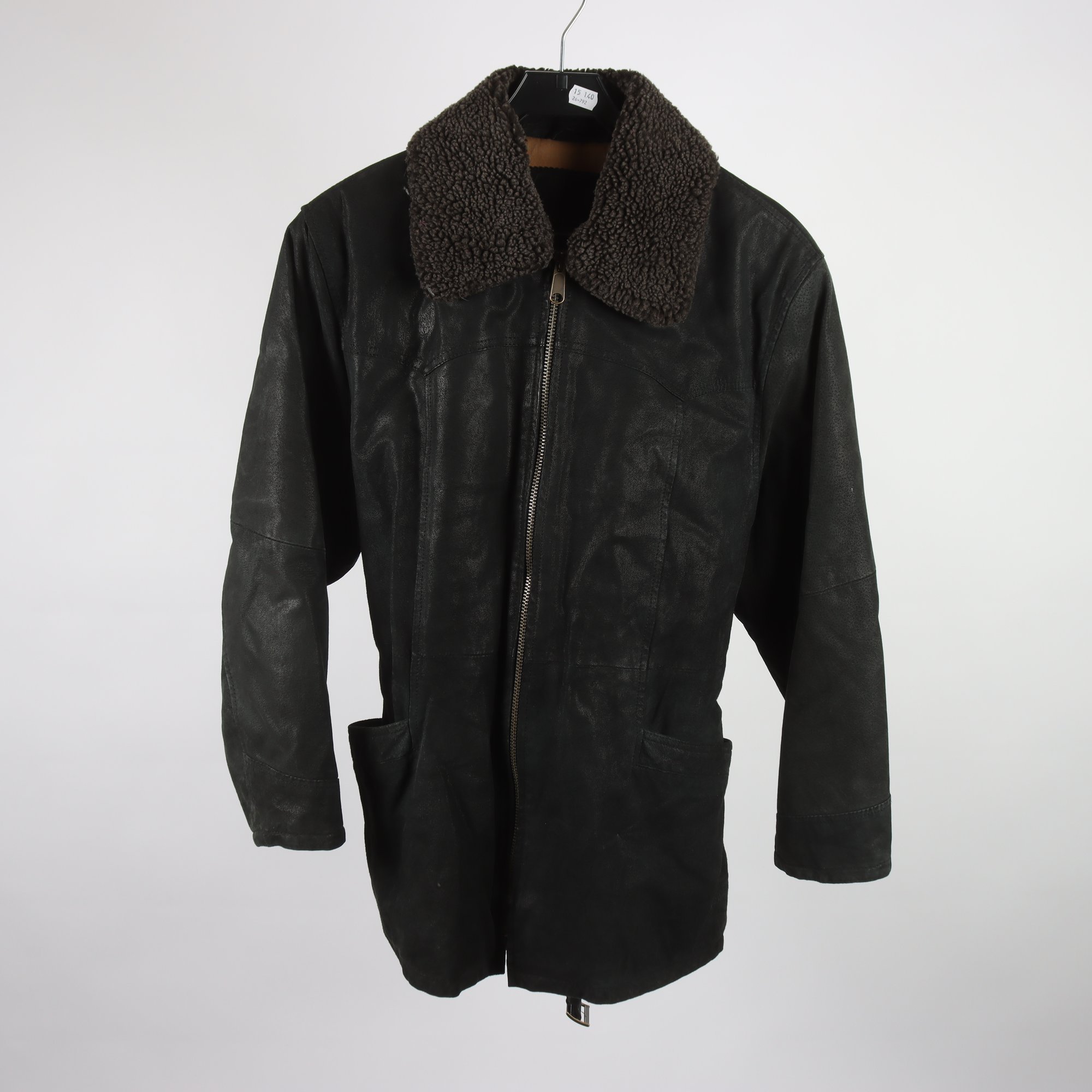 Skinnjacka, 100% läder, stl. L