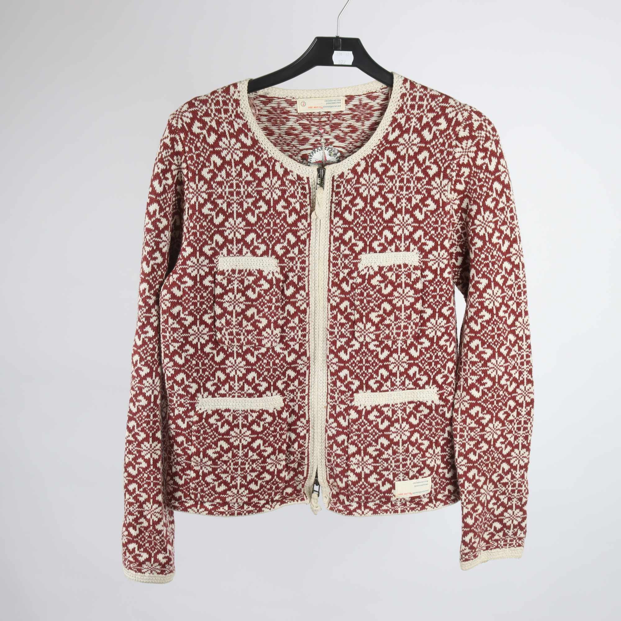 Kofta, Odd Molly, brun, vit, bomull, stl. M.