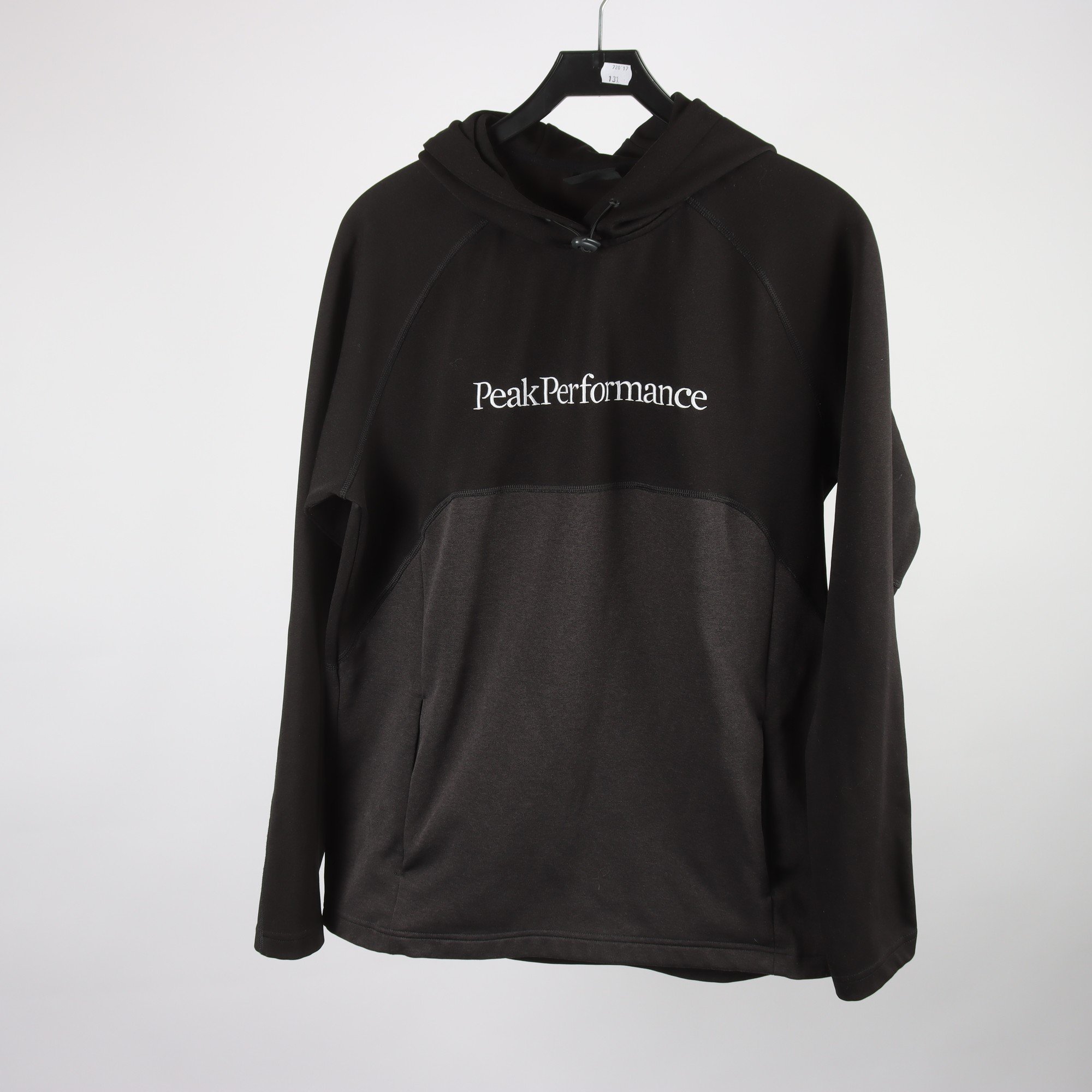 Sporthoodie, PeakPerformance, svart, stl. L