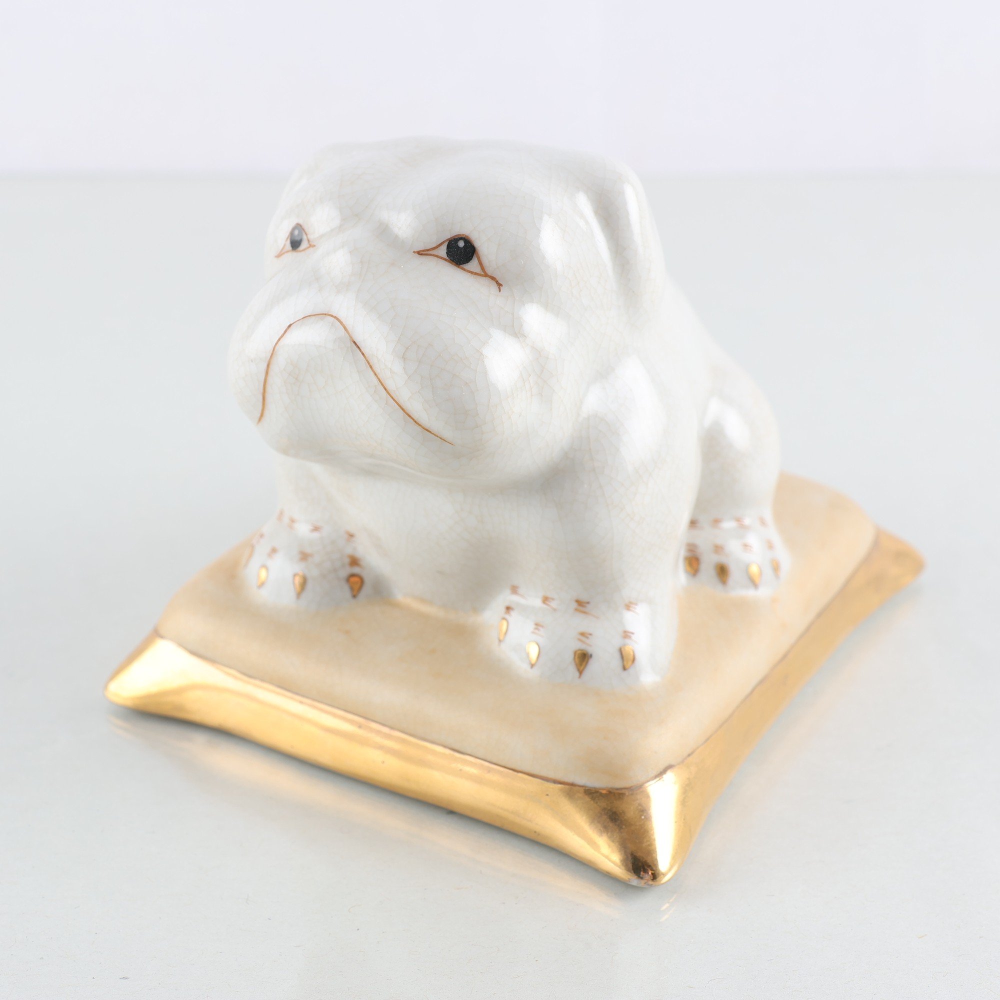 Figurin, porslin, bulldog, C & G