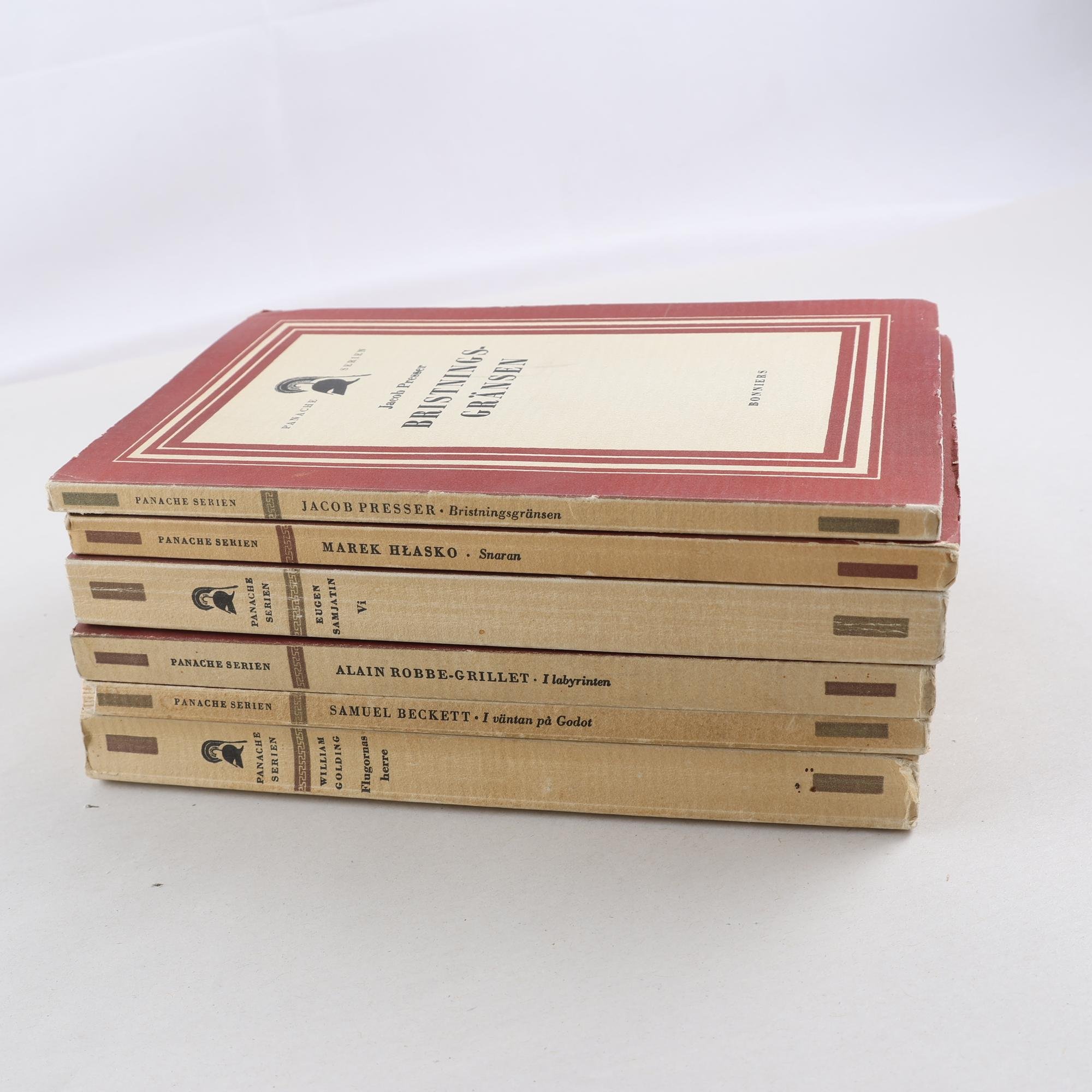 Klassiker i Panacheserien, 6 vol: Becket, Robbe-Grillet m.m