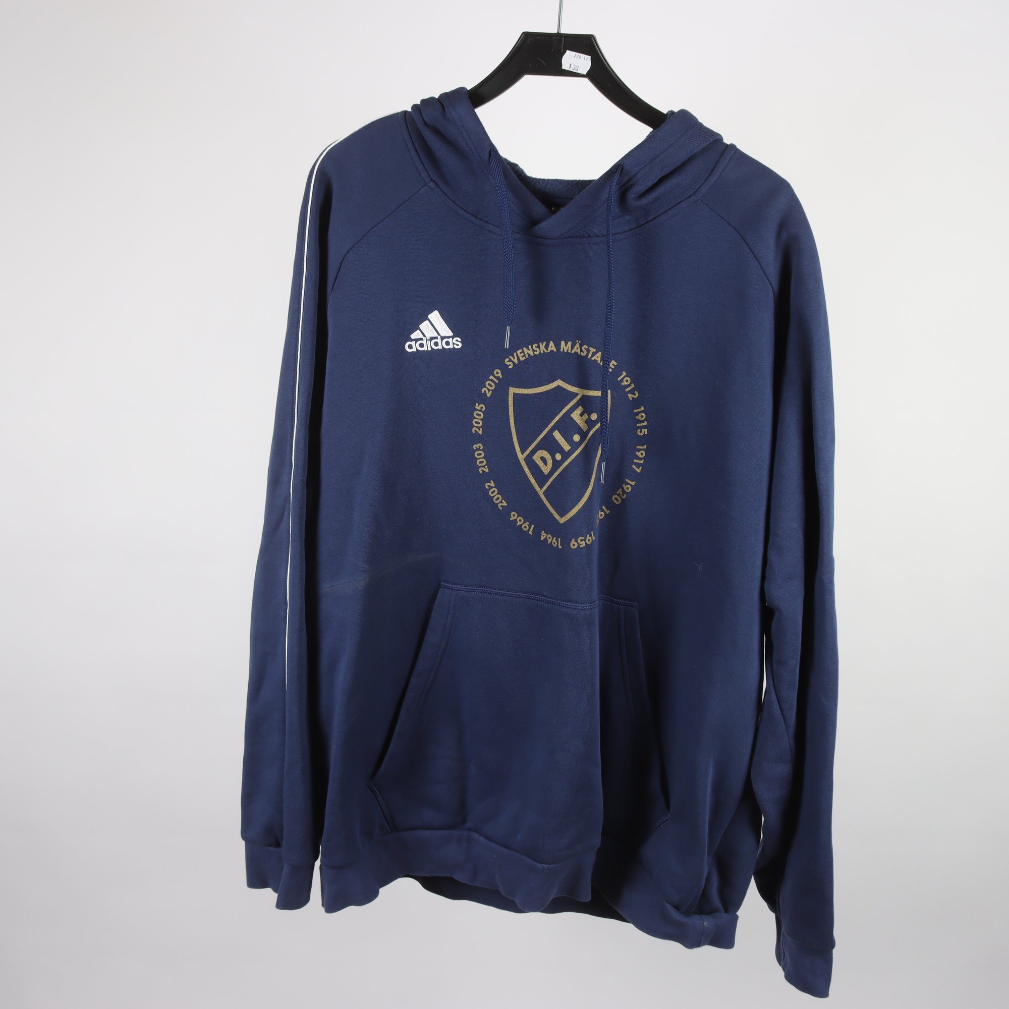 Hoodie, DIF Djurgården, blå, stl. 2XL