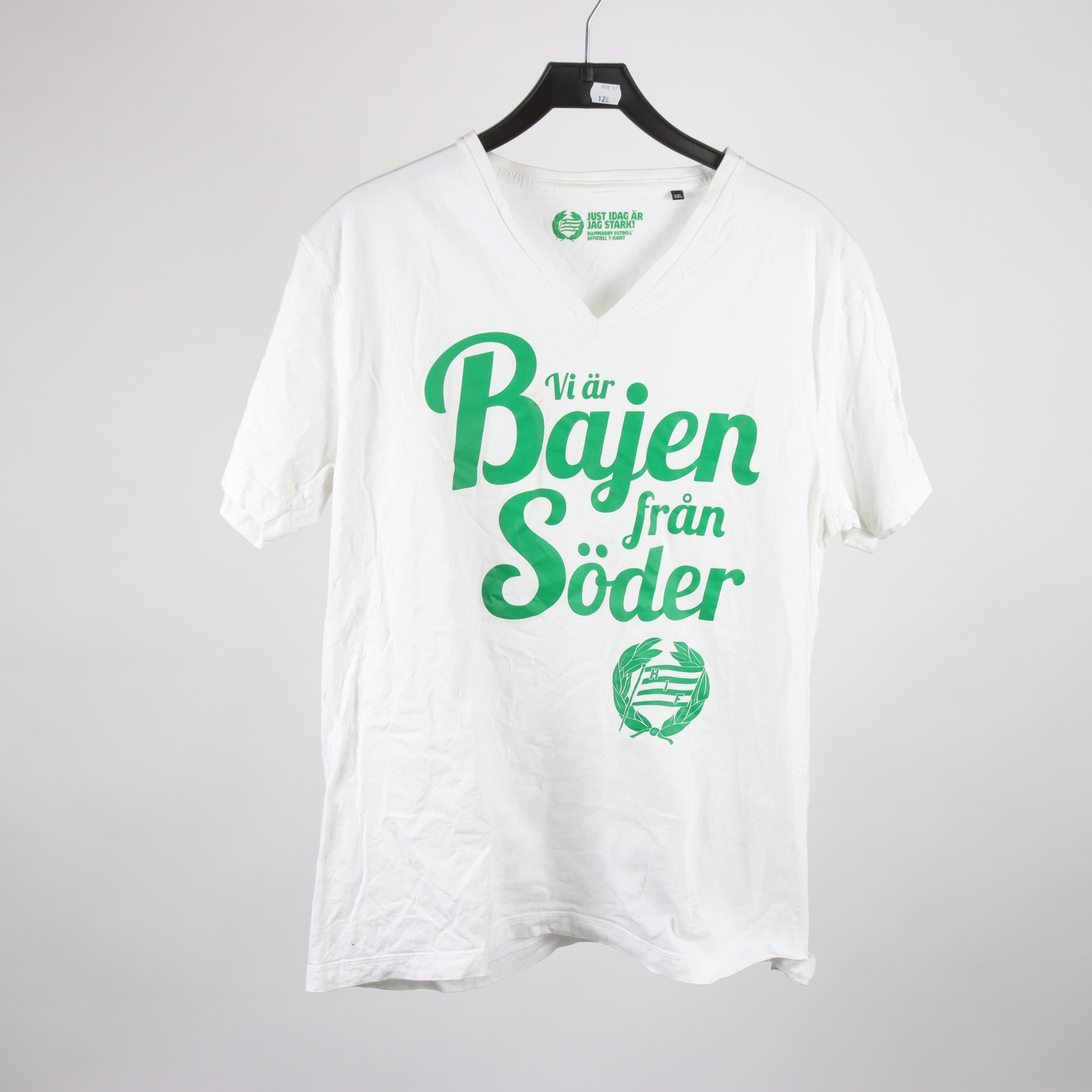 T-shirt, HIF Hammarby ”Bajen”, vit, stl. XXL