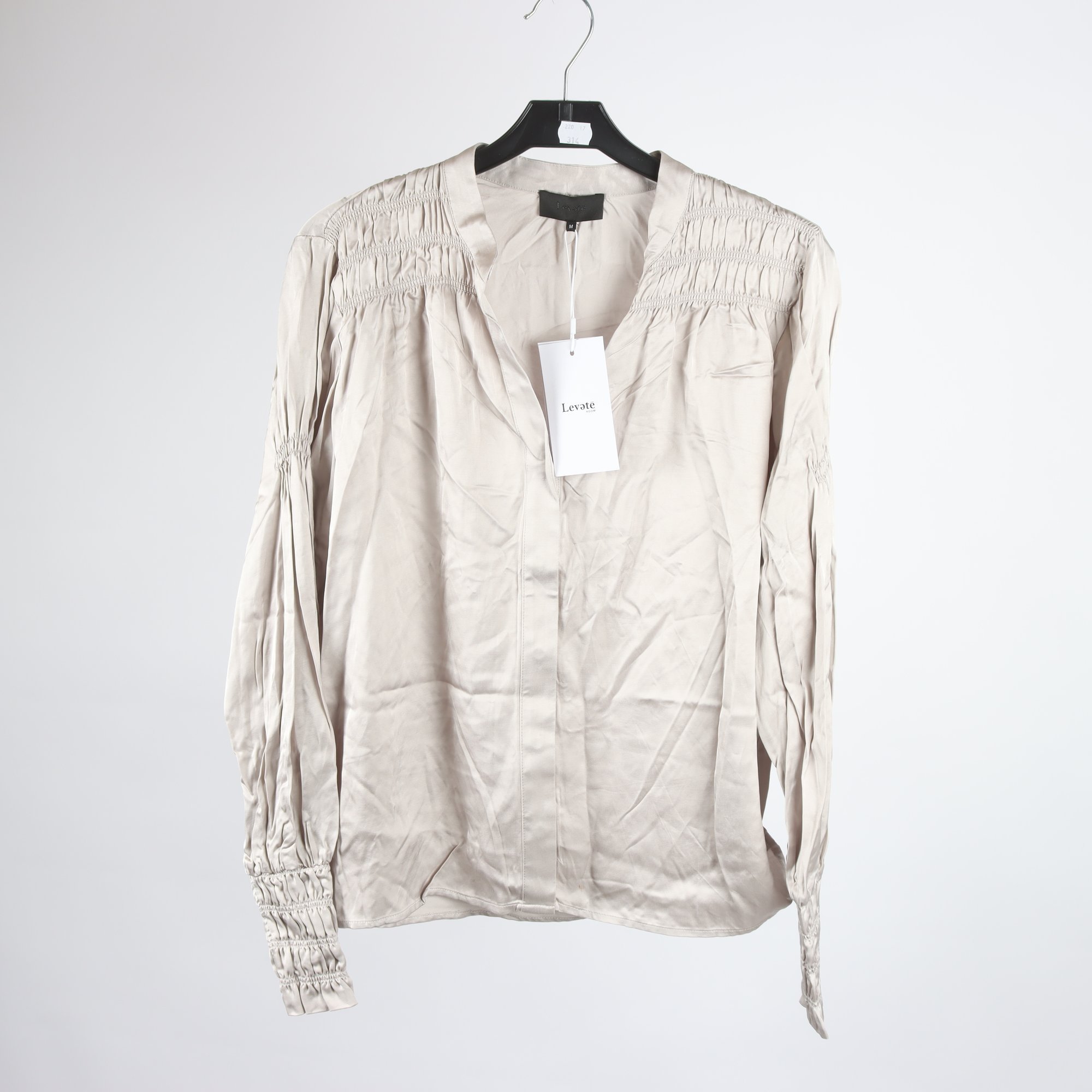 Blus, Levete, grå, stl. M.