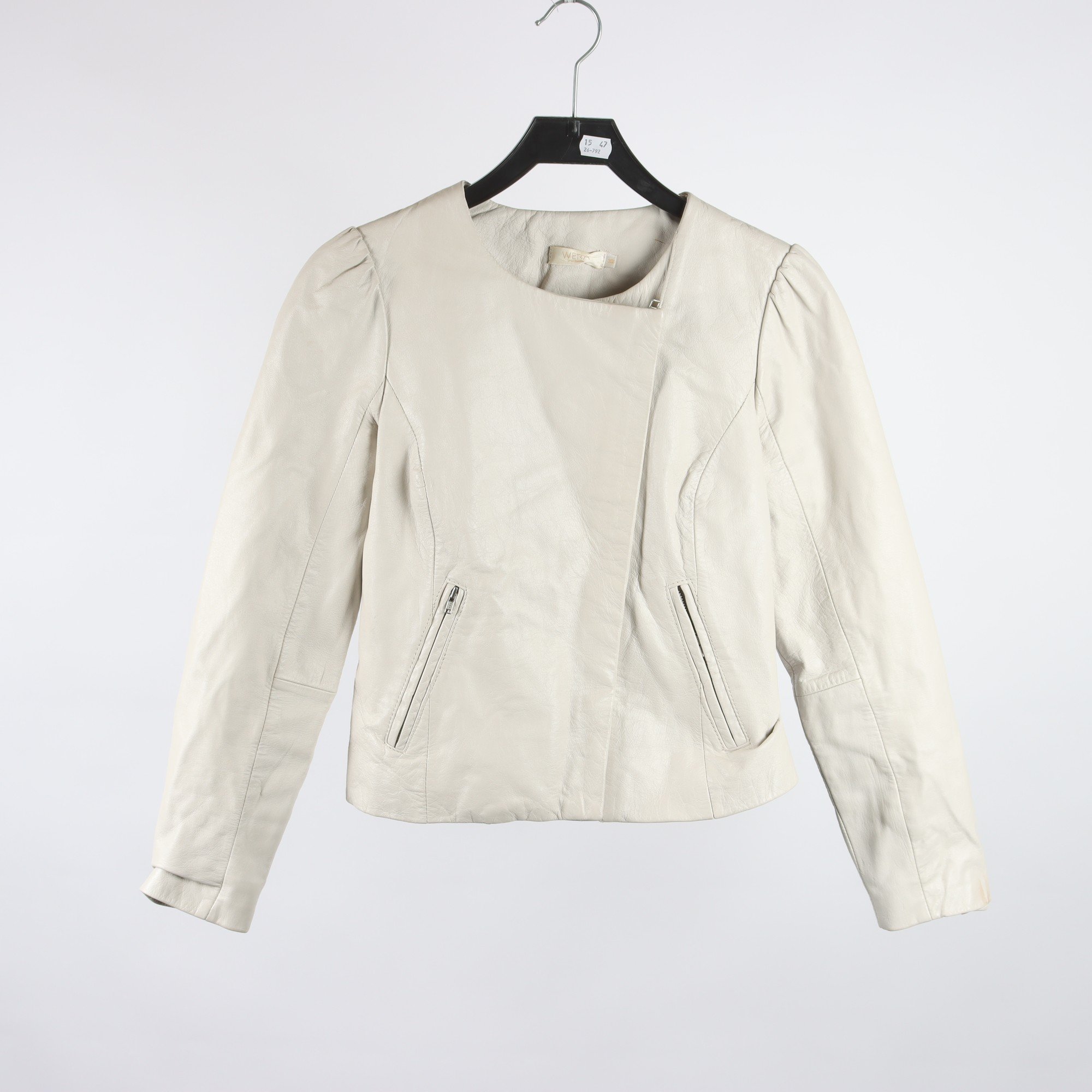 Skinnjacka, Wera, 100% läder, stl. 36
