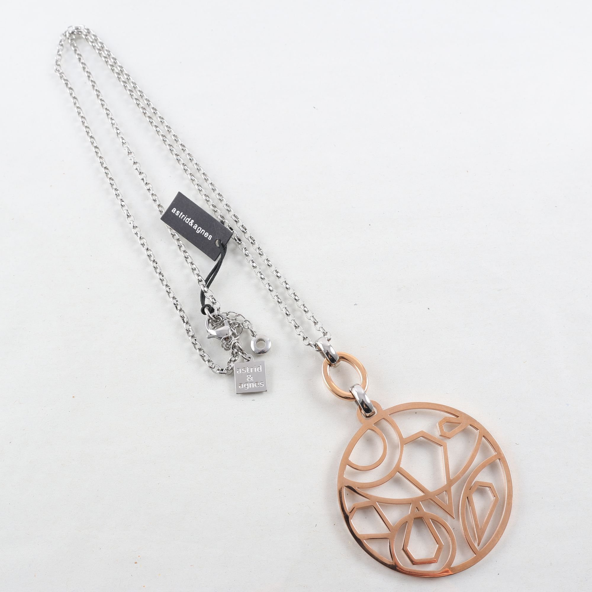 Halsband, astrid & agnes, ”Maggie long NL, rosé.