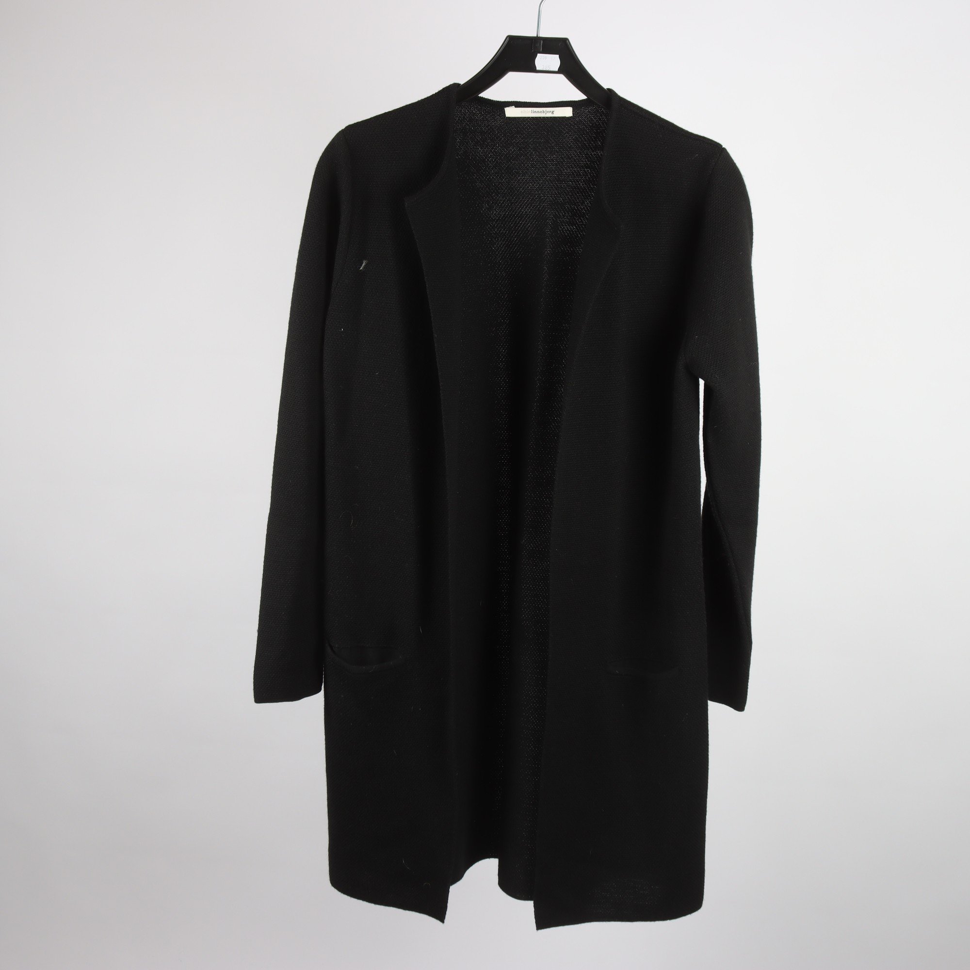 Kofta, Sibin Linnebjerg, svart, ullmix, stl. M.