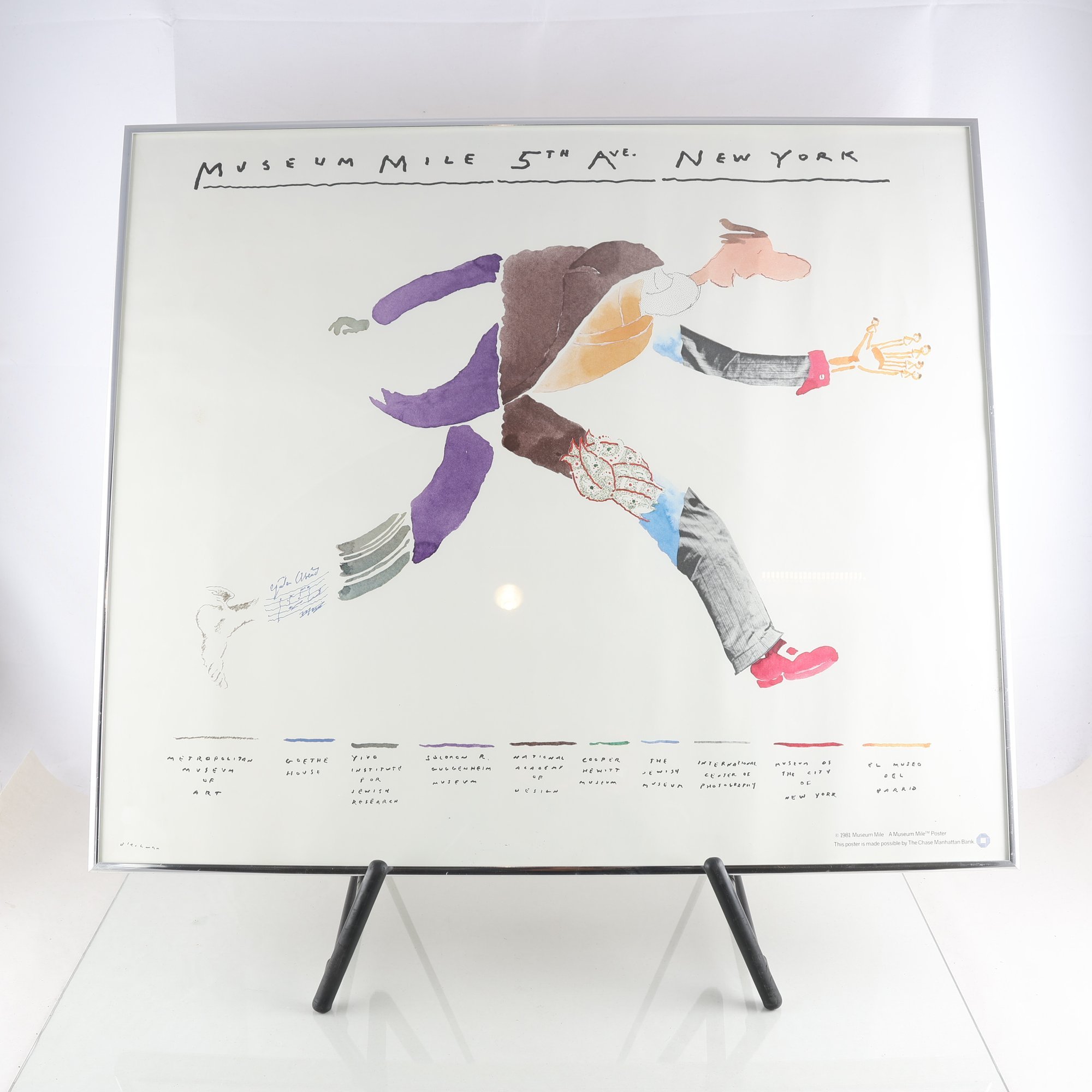 Affisch, Museum Mille 5th Ave. New York, R.O Blechman, 1981. Endast avhämting.