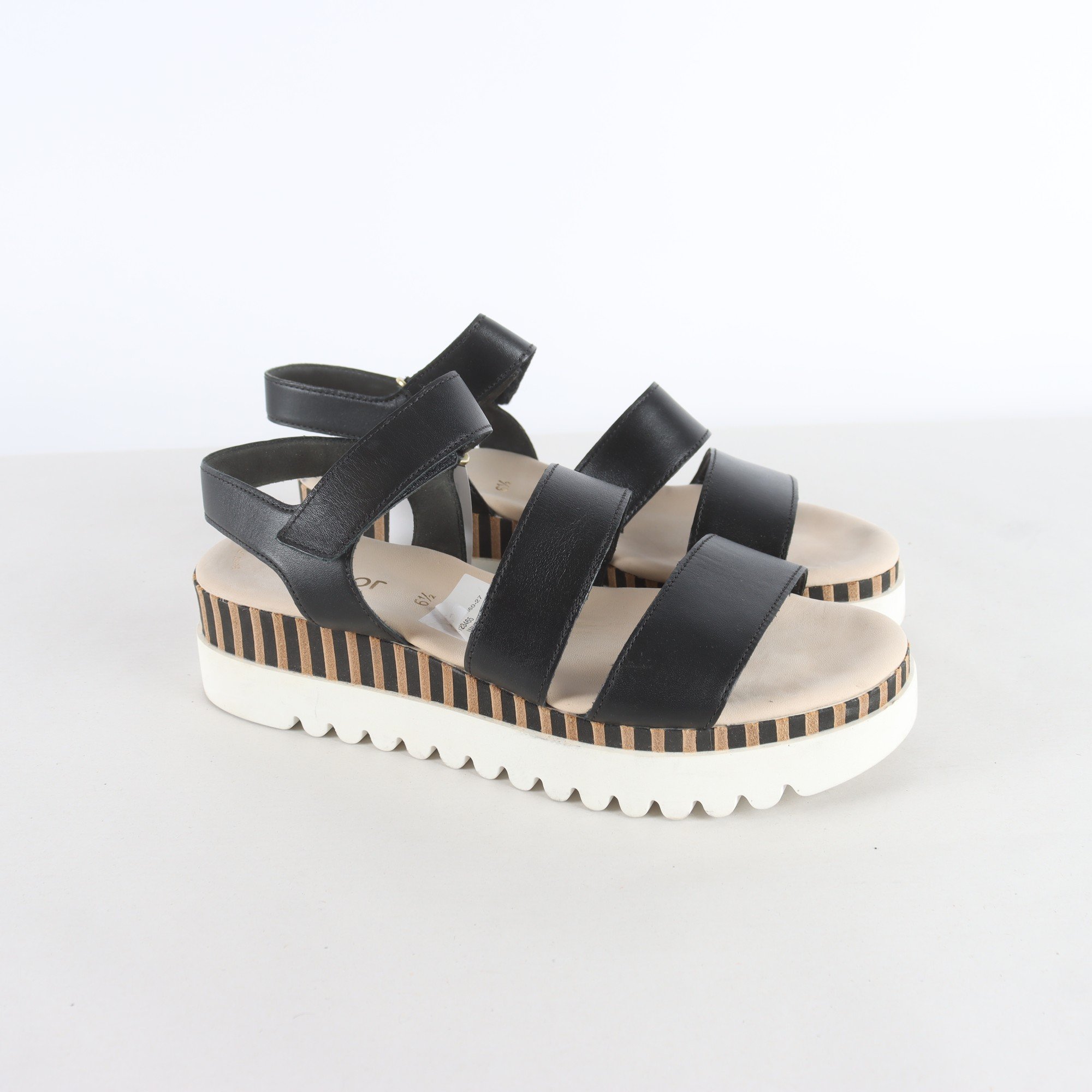 Skor, Gabor, svart, stl. 6½ (39-40)