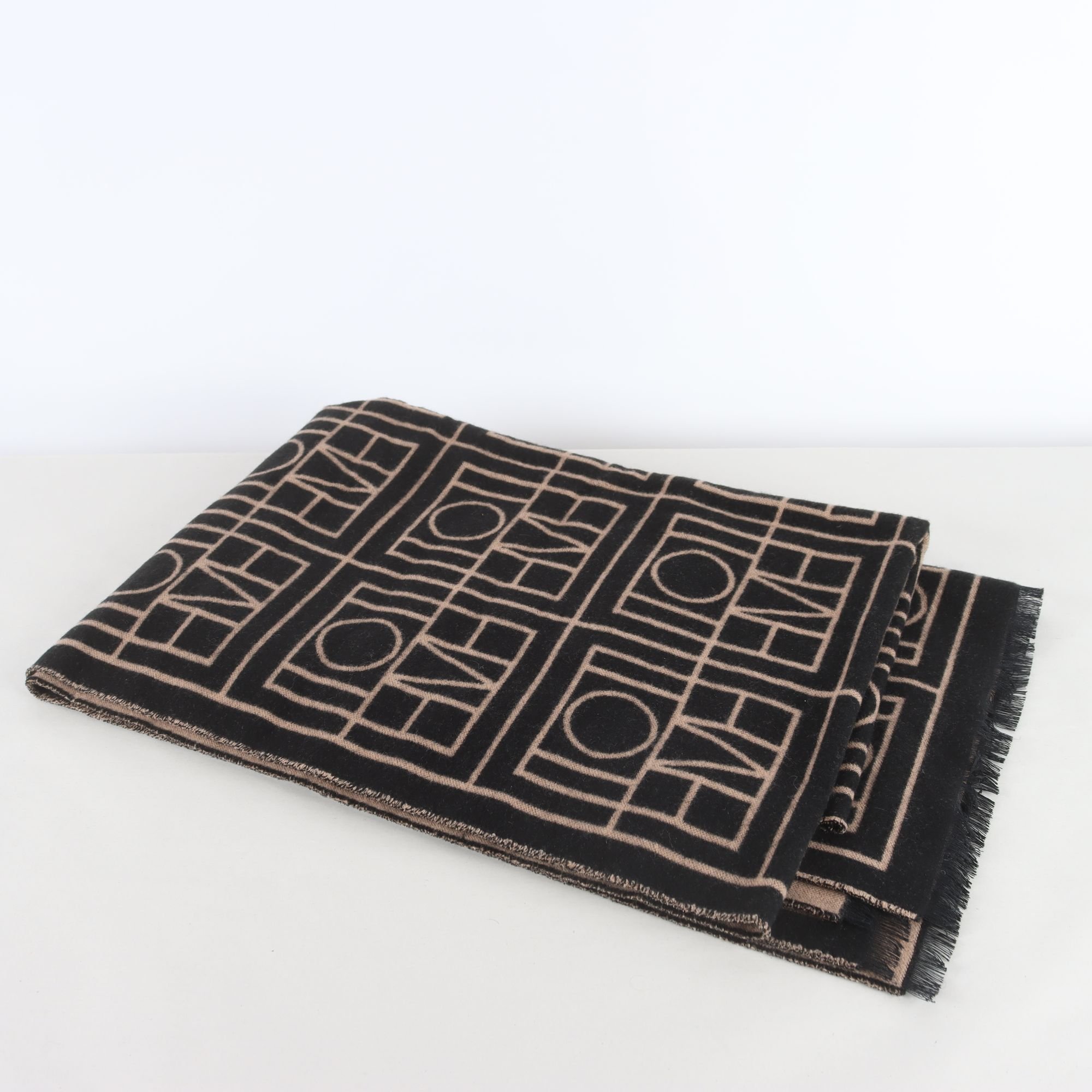Halsduk, Totème, svart, beige