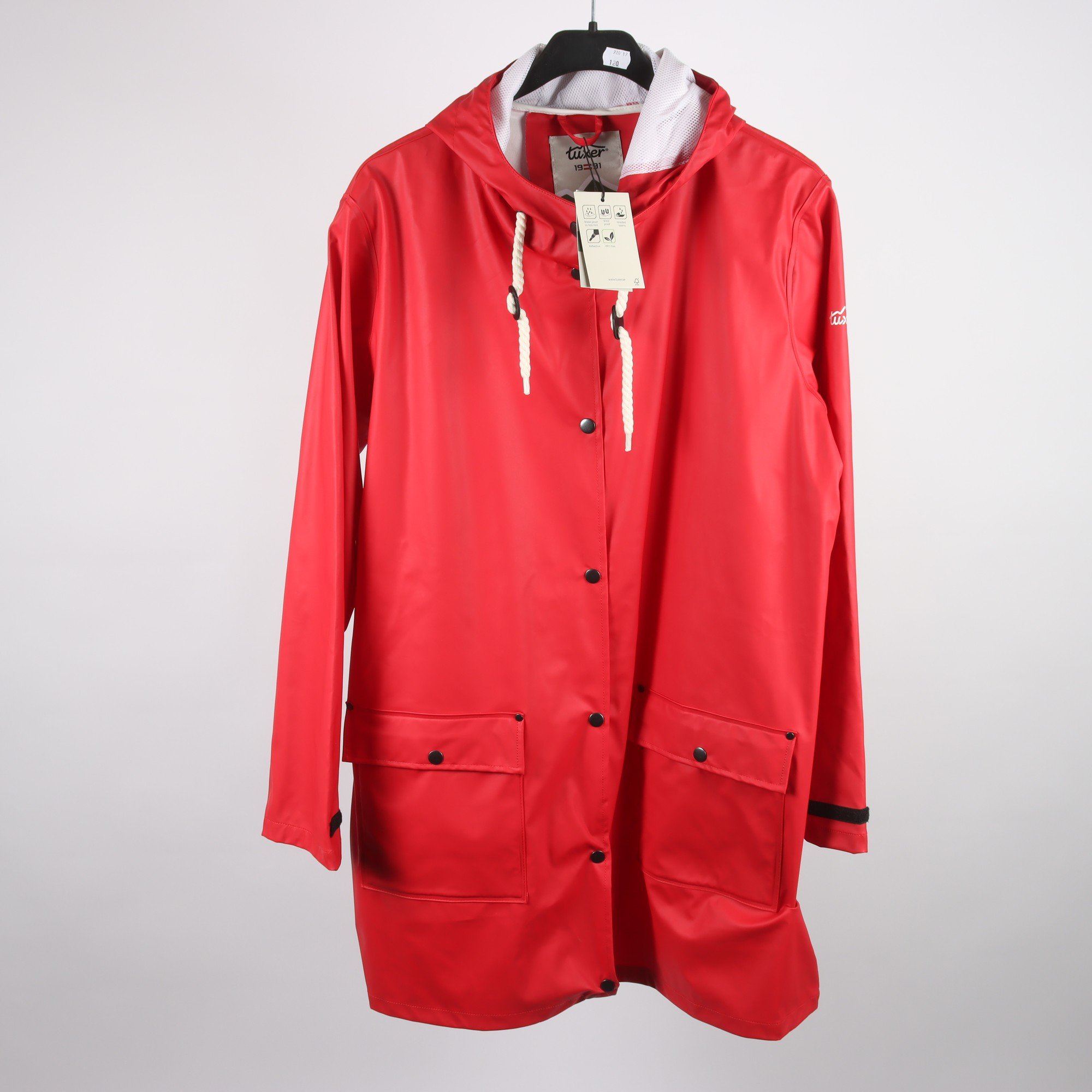 Regnkappa, Tuxer ,röd, stl. 3XL