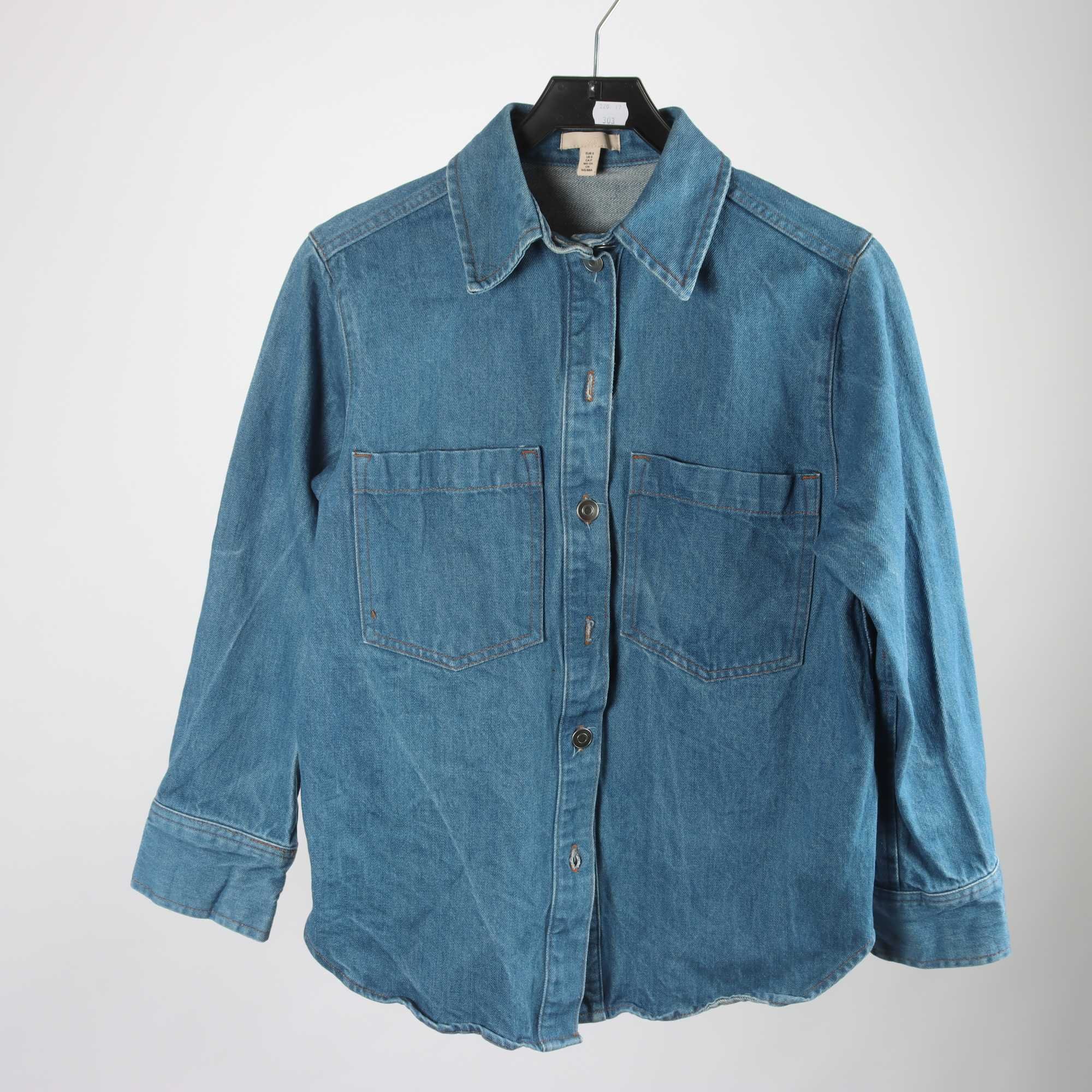 Jeansskjorta, H&M, blå, stl. S.