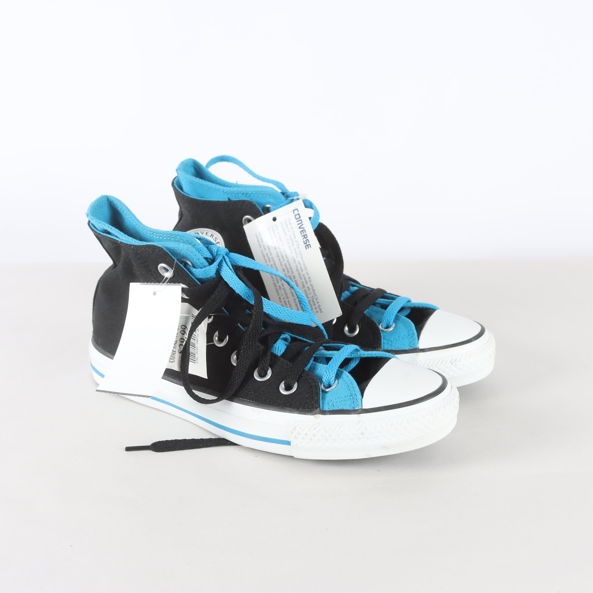 Sneakers, Converse, blå, svart, stl. 6 (39)