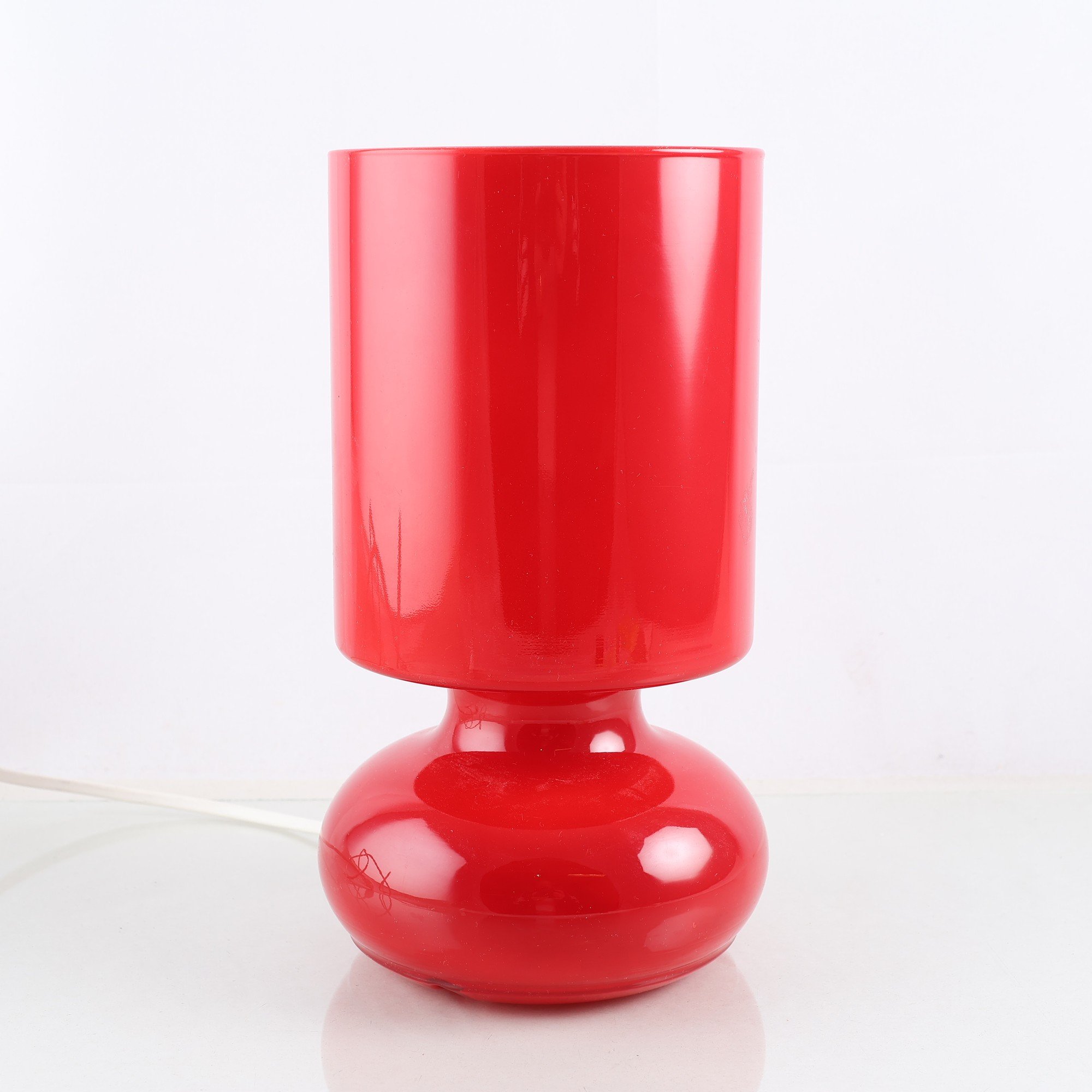 Bordslampa, Ikea, Lykta, röd. Samfraktas ej.