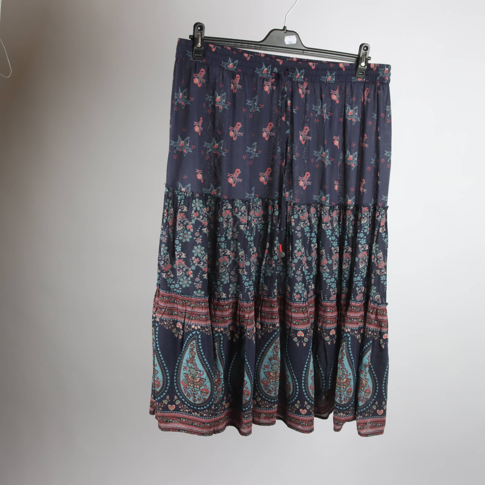 Kjol, Odd Molly, blå, mönstrad, stl. 4 (L/XL)