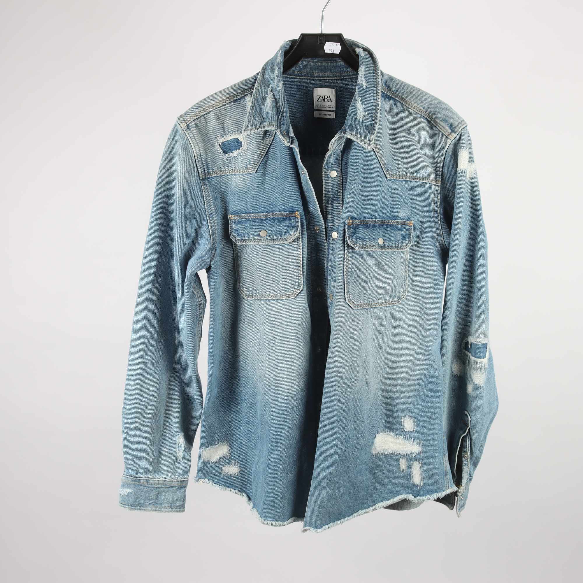 Jeansskjorta, Zara, blå, stl. L