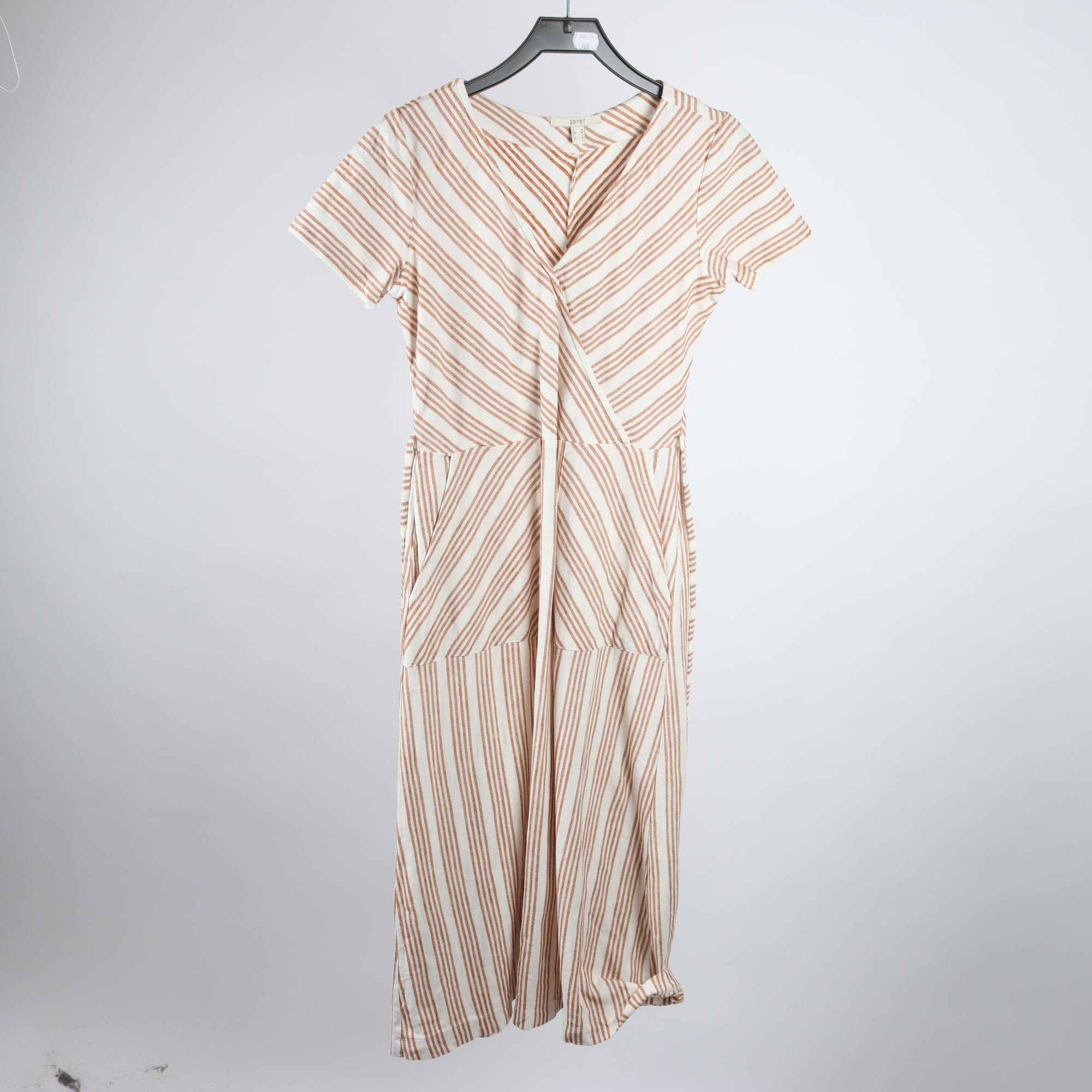 Klänning, Esprit, randig, vit, brun, stl. M.