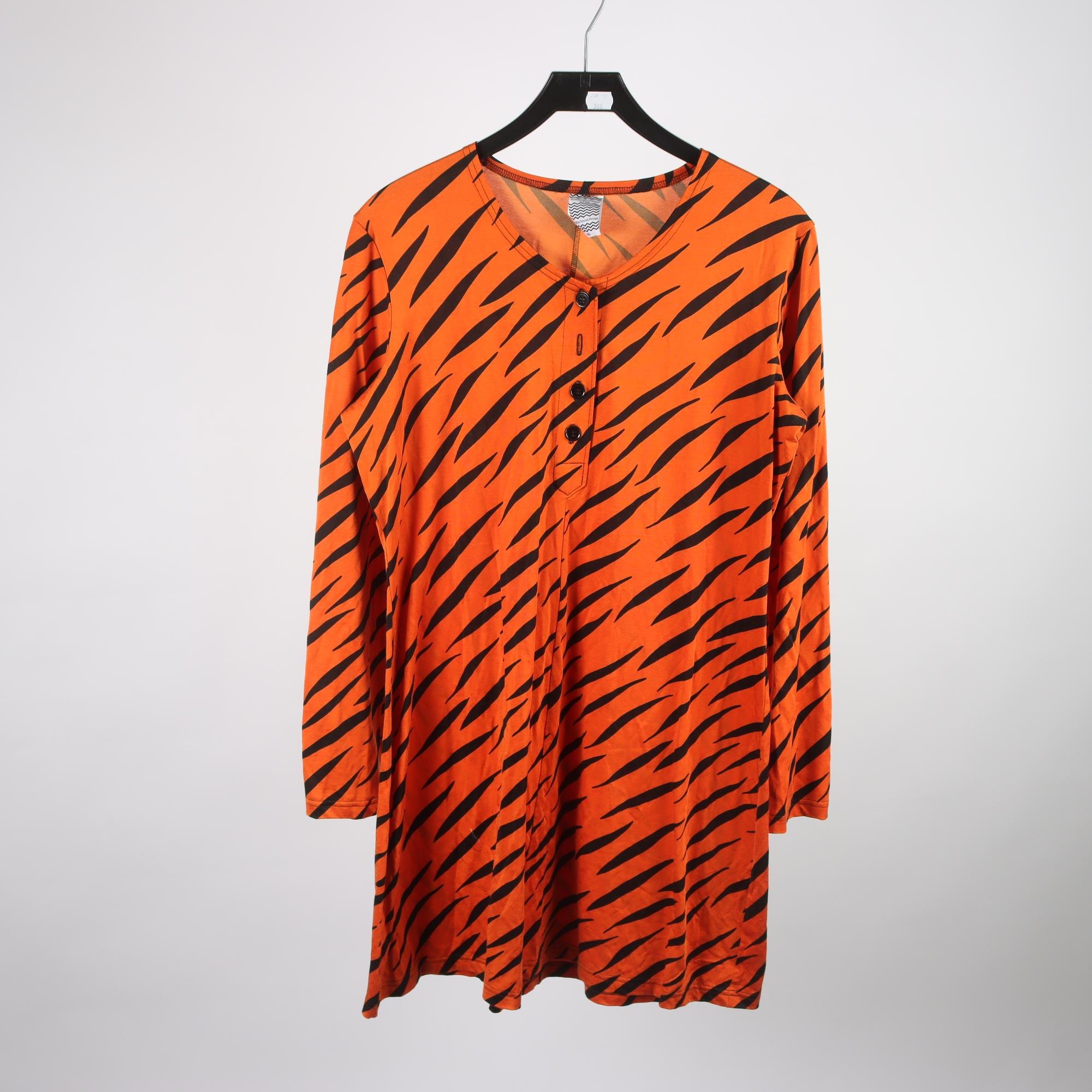 Klänning, Vamlingbolaget, orange, svart, stl. XXL.